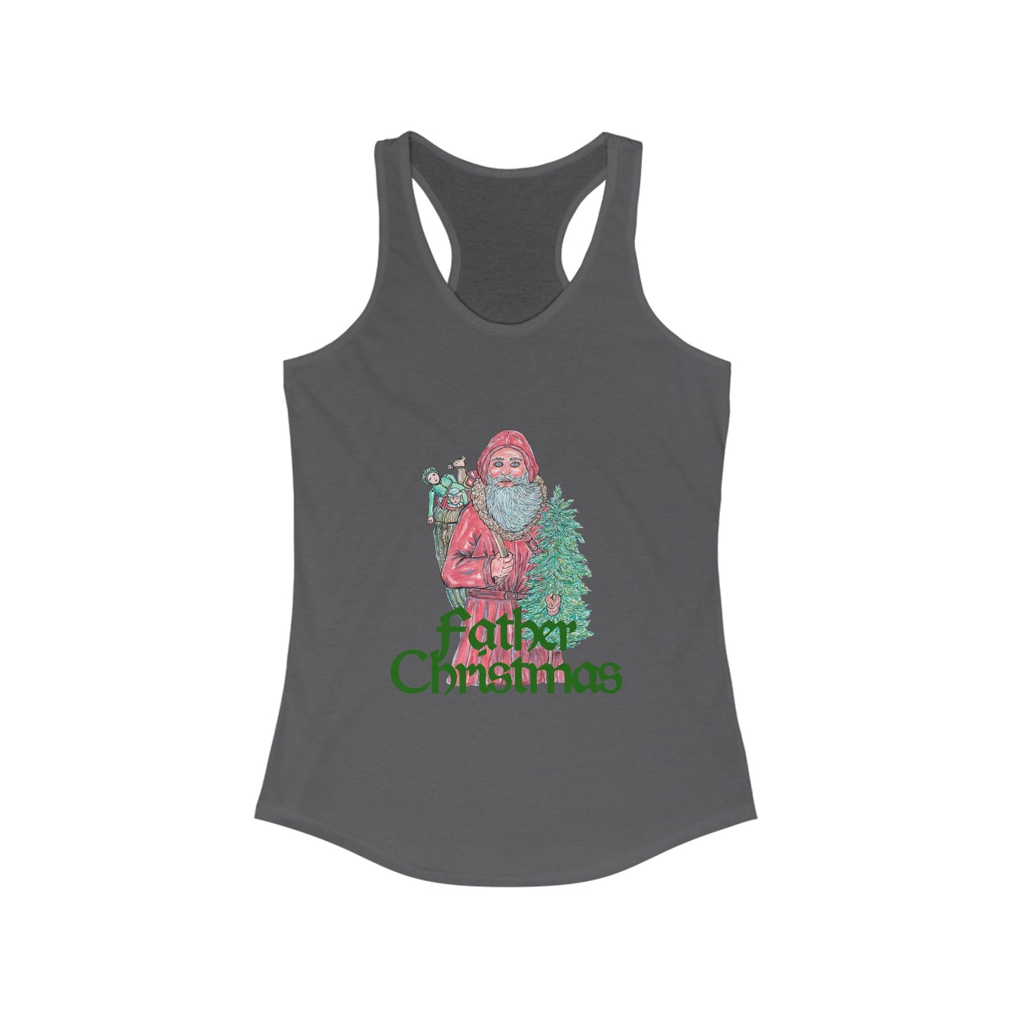 Father Christmas Women's Ideal Racerback Tank