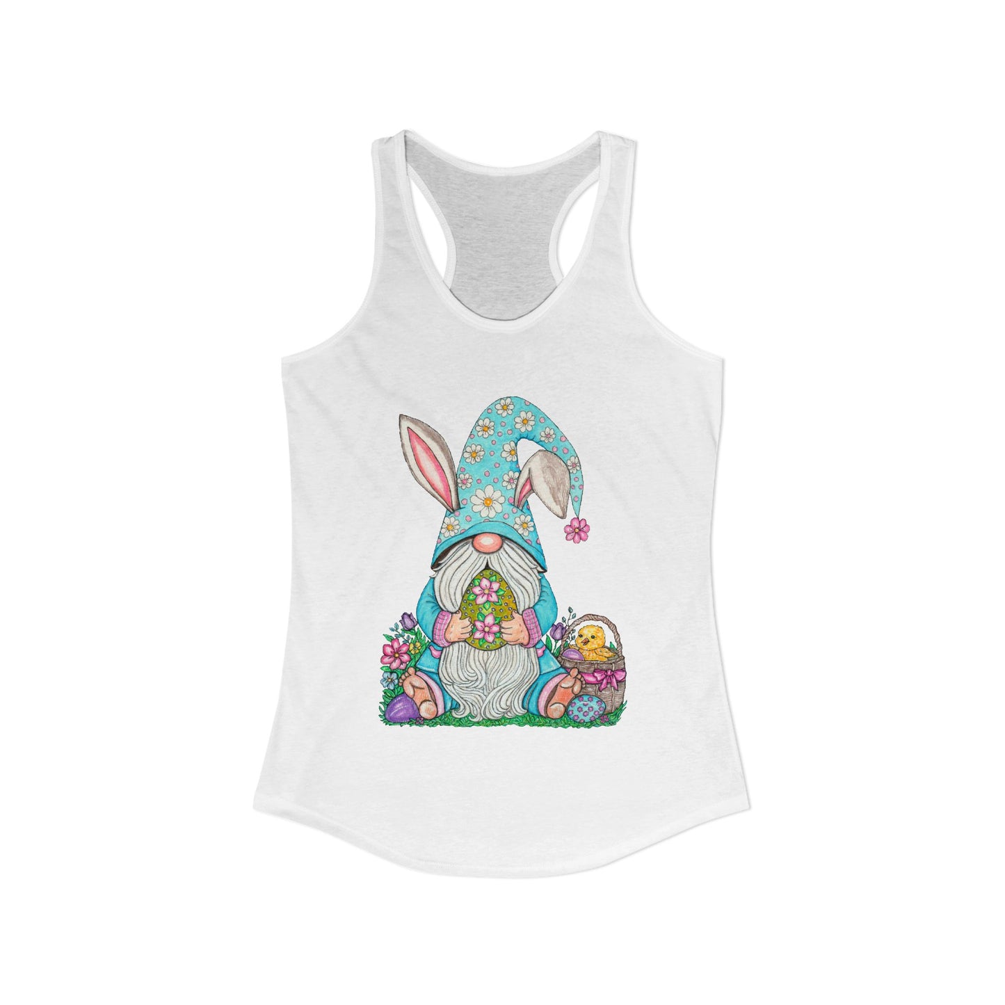 Easter Gnome Women's Ideal Racerback Tank