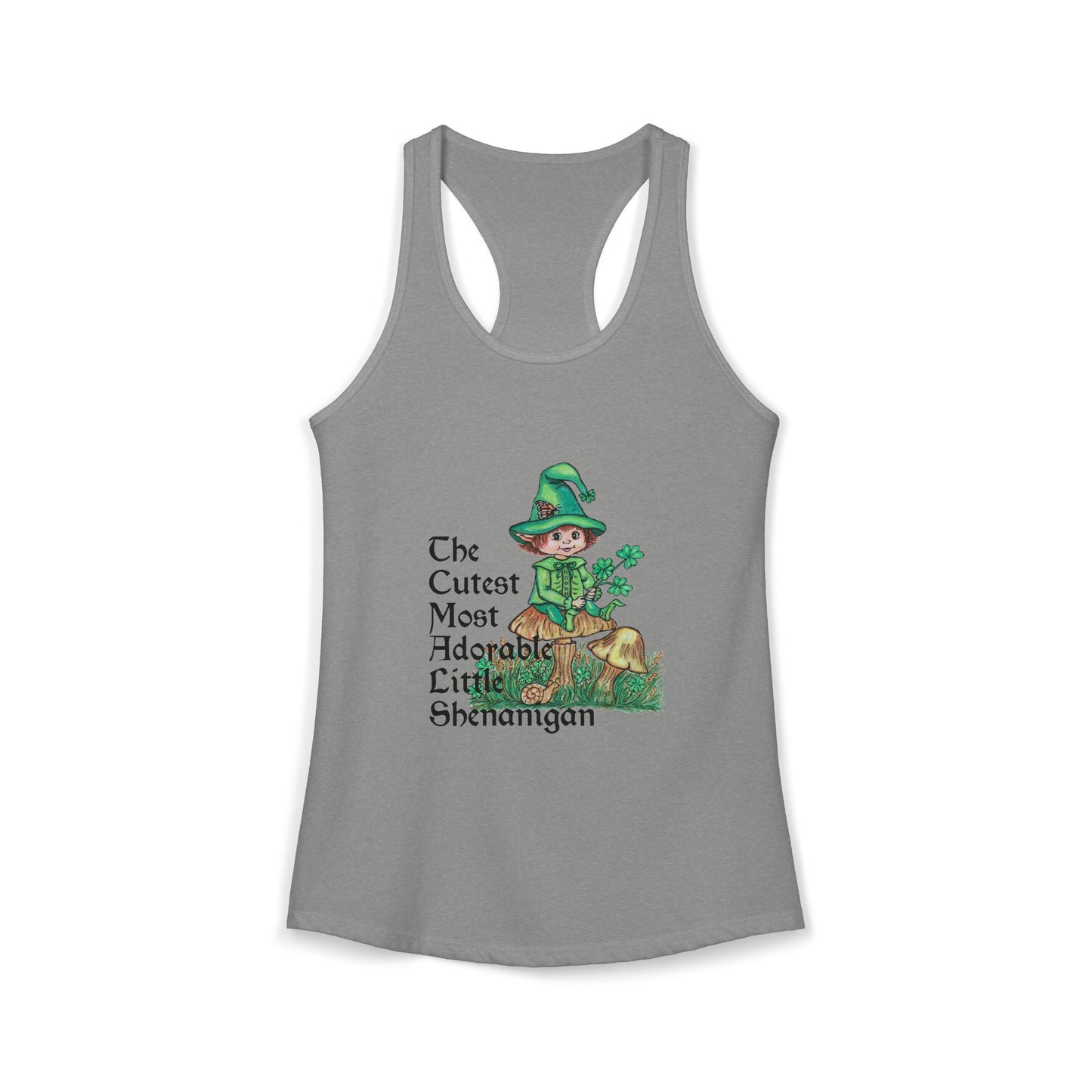 Cutest Leprechaun Women's Ideal Racerback Tank