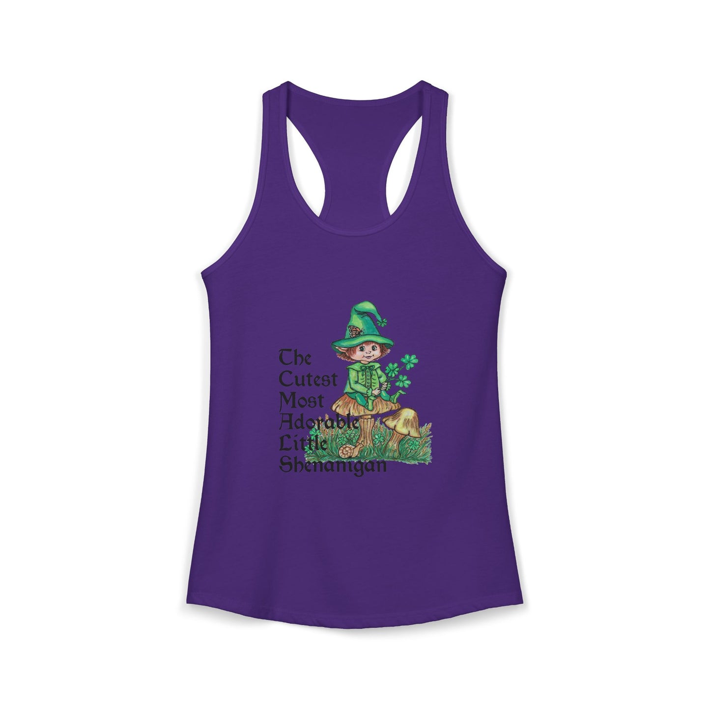 Cutest Leprechaun Women's Ideal Racerback Tank