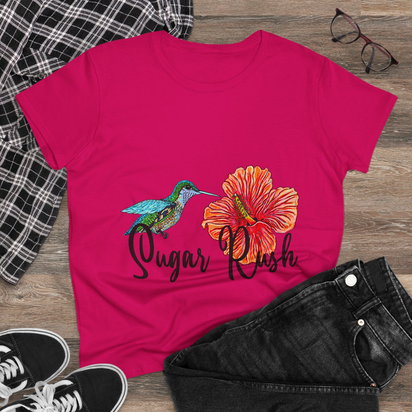 Sugar Rush Women's Midweight Cotton Tee