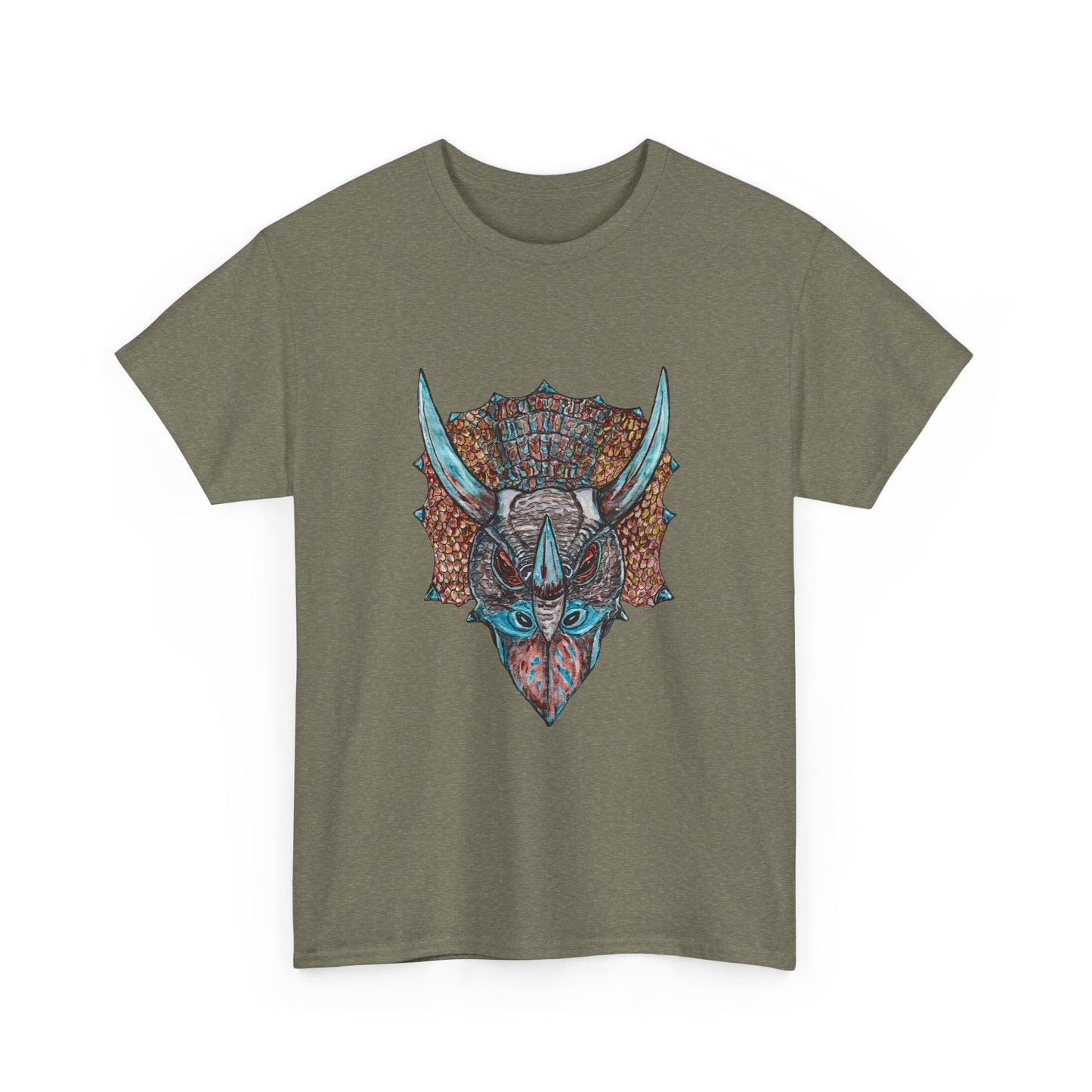 Triceratops Unisex Heavy Cotton Tee