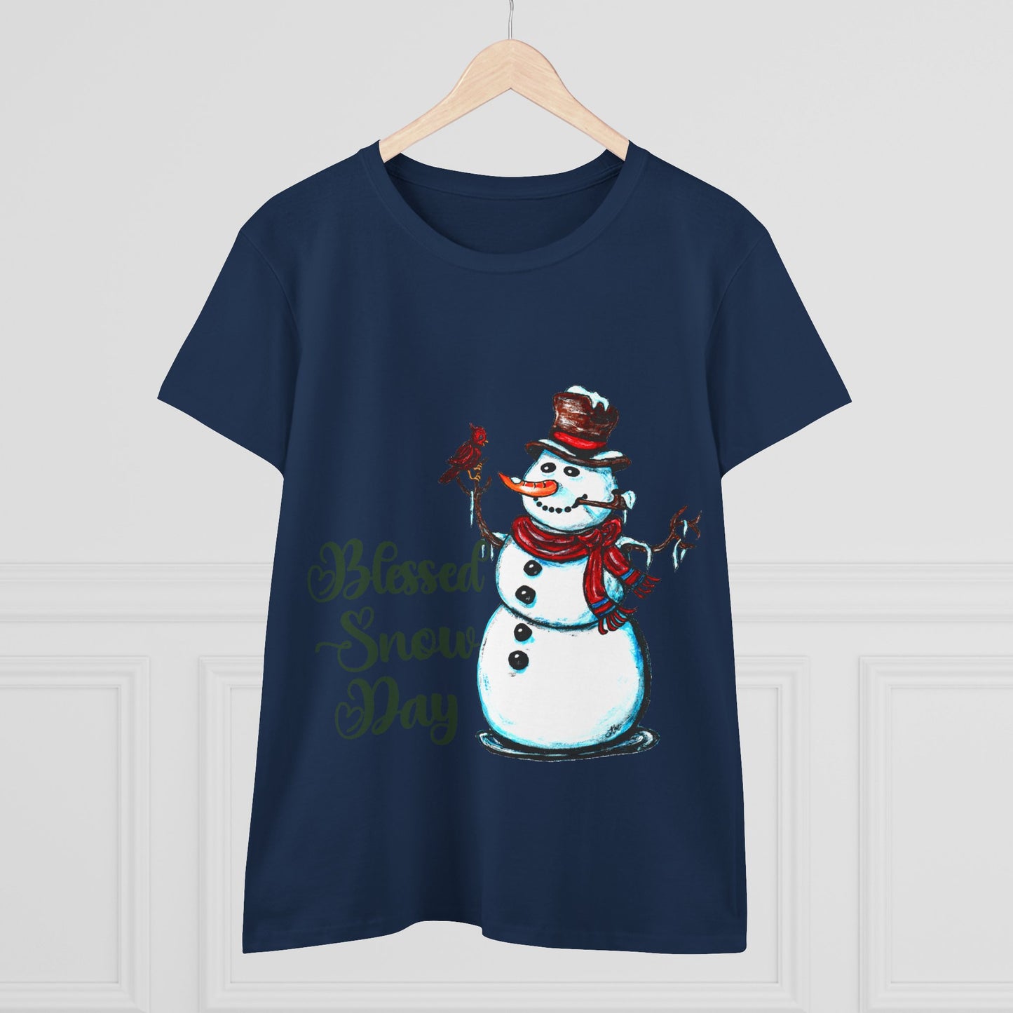 Blessed Snow Day Women's Midweight Cotton Tee