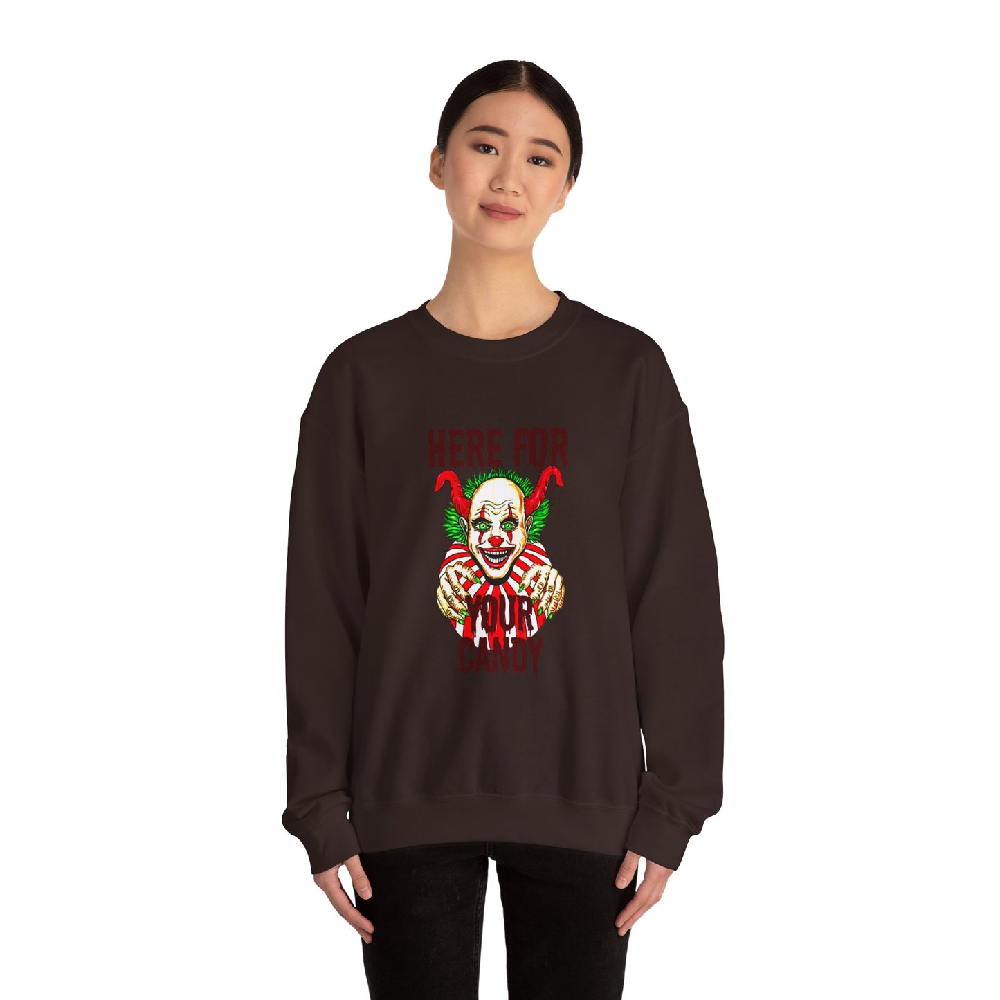 Here for Your Candy Unisex Heavy Blend™ Crewneck Sweatshirt