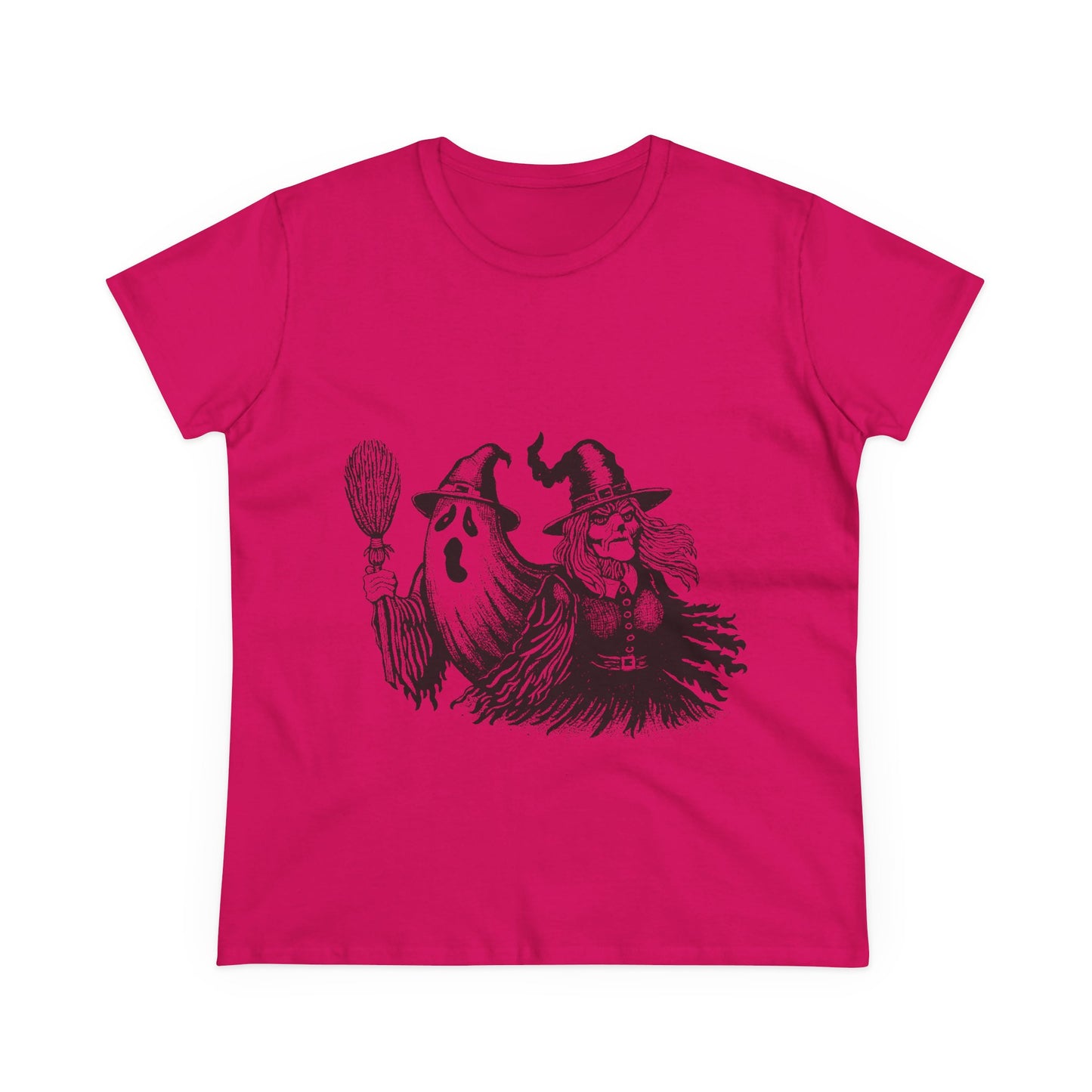 Witch and Ghost Women's Midweight Cotton Tee