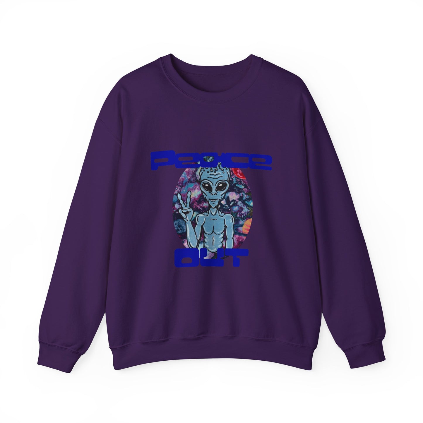 Peace Out Unisex Heavy Blend™ Crewneck Sweatshirt