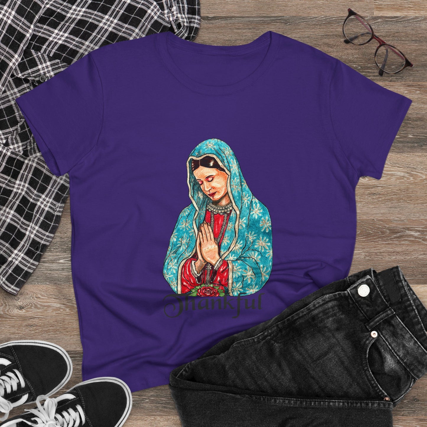 Thankful Women's Midweight Cotton Tee