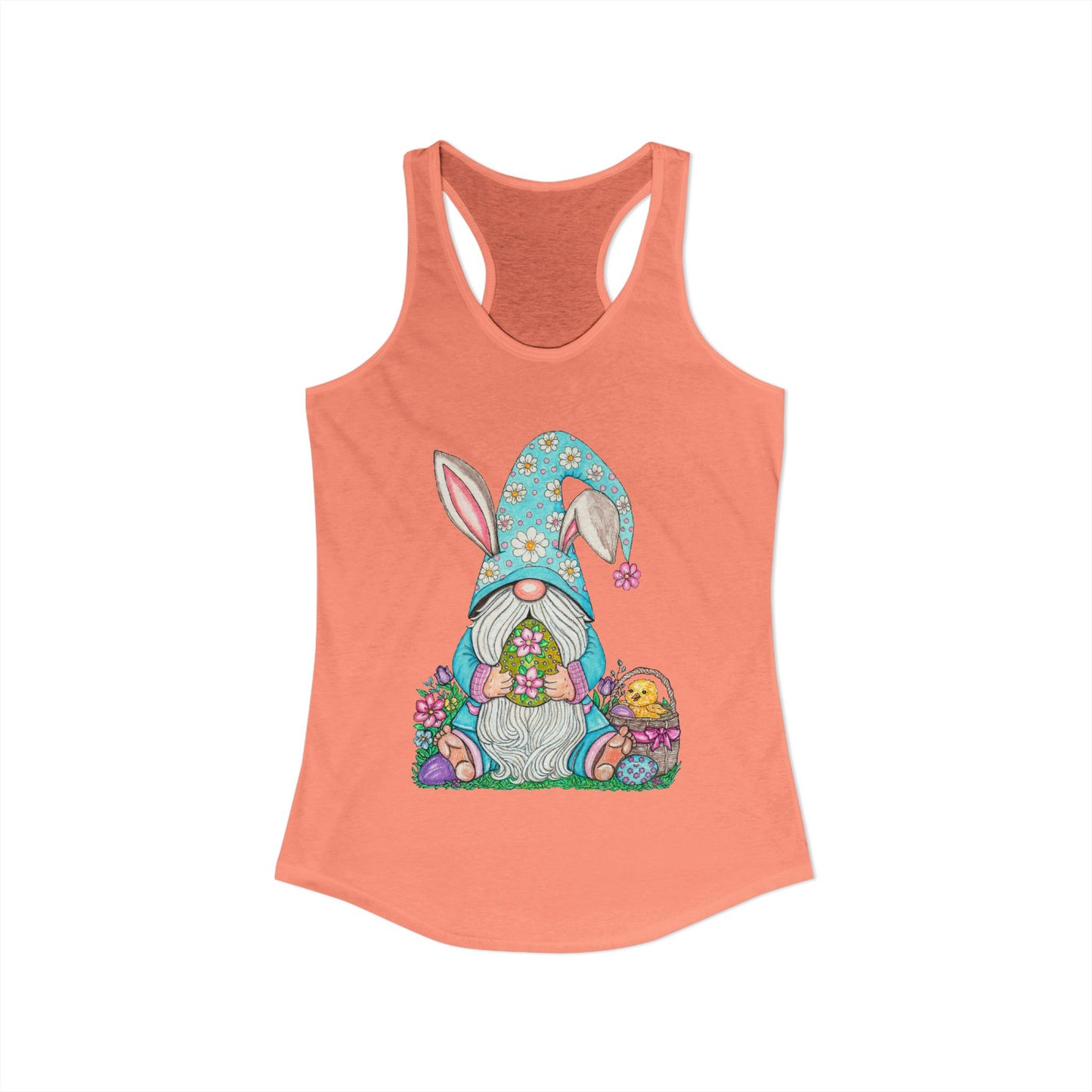 Easter Gnome Women's Ideal Racerback Tank