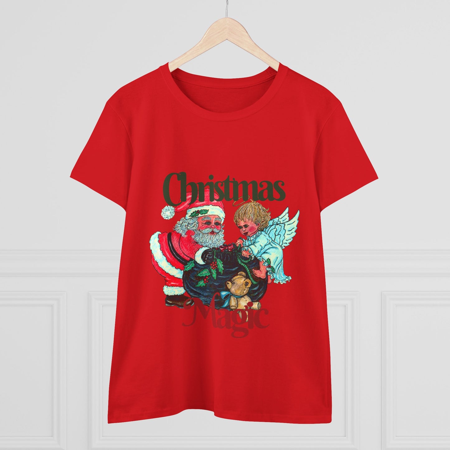 Christmas Magic Women's Midweight Cotton Tee