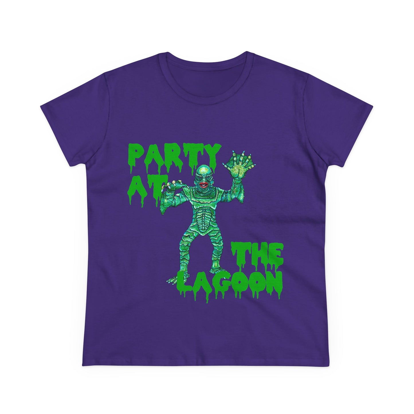 Party at the Lagoon Women's Midweight Cotton Tee