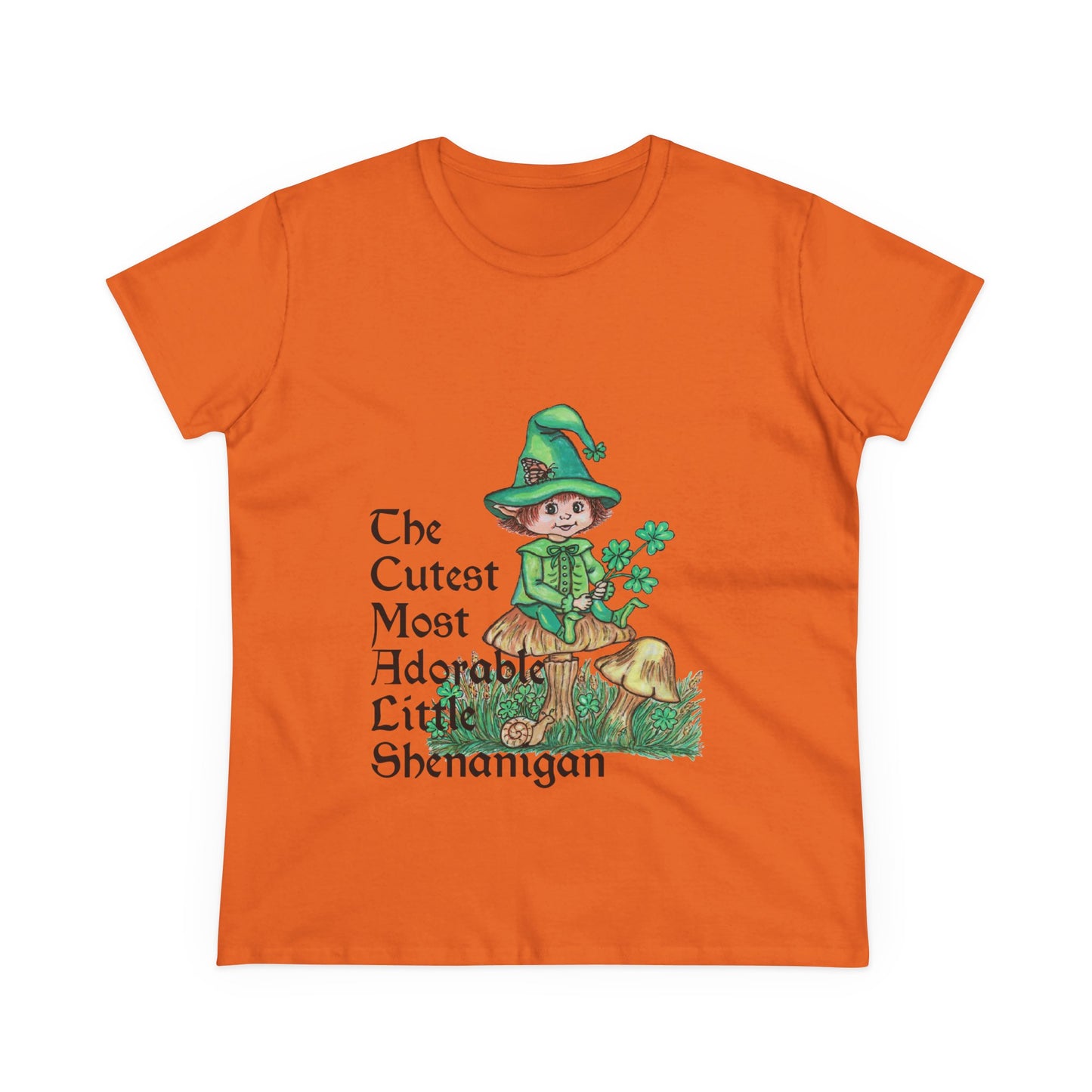 Cutest Leprechaun Women's Midweight Cotton Tee