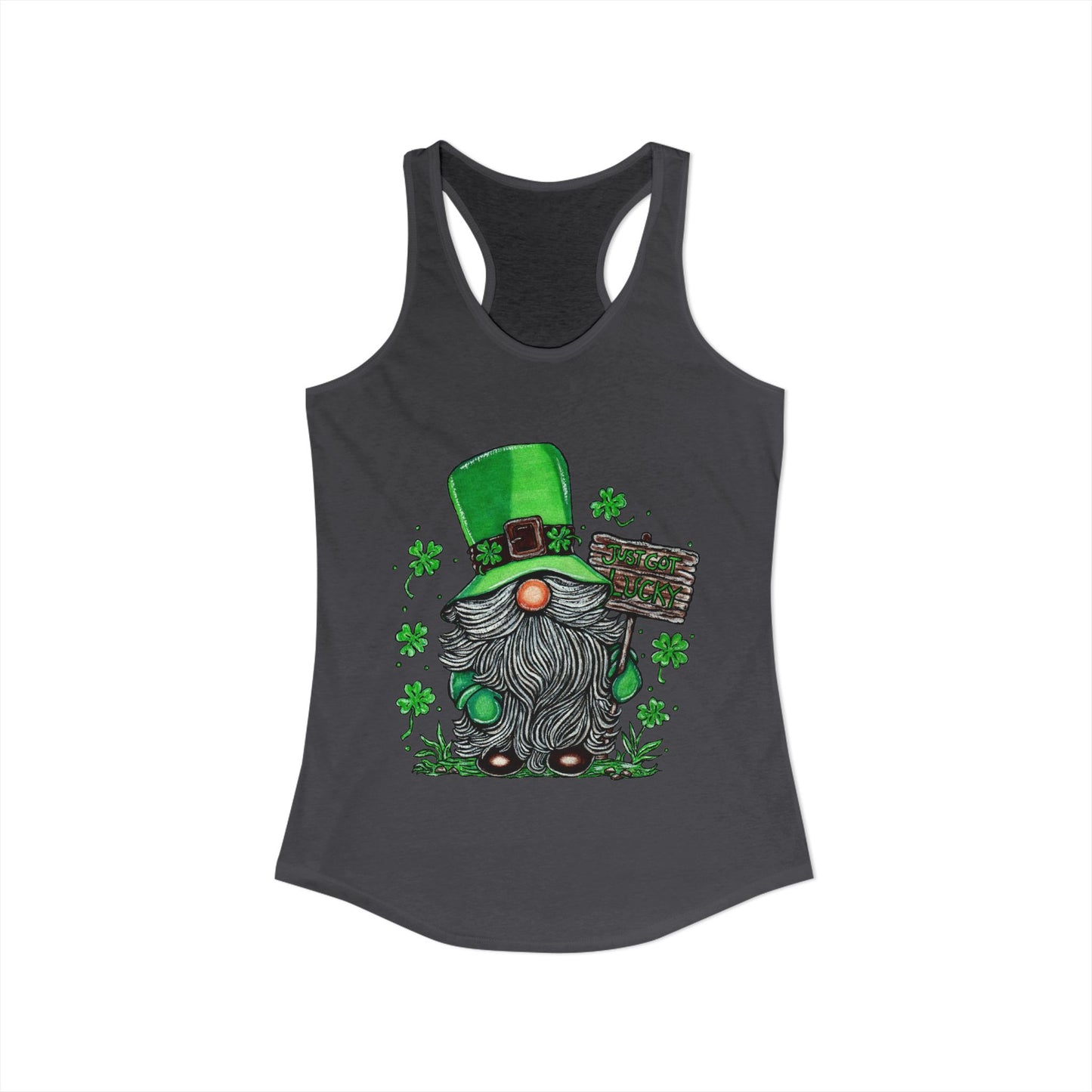 Gnomish Leprechaun Women's Ideal Racerback Tank