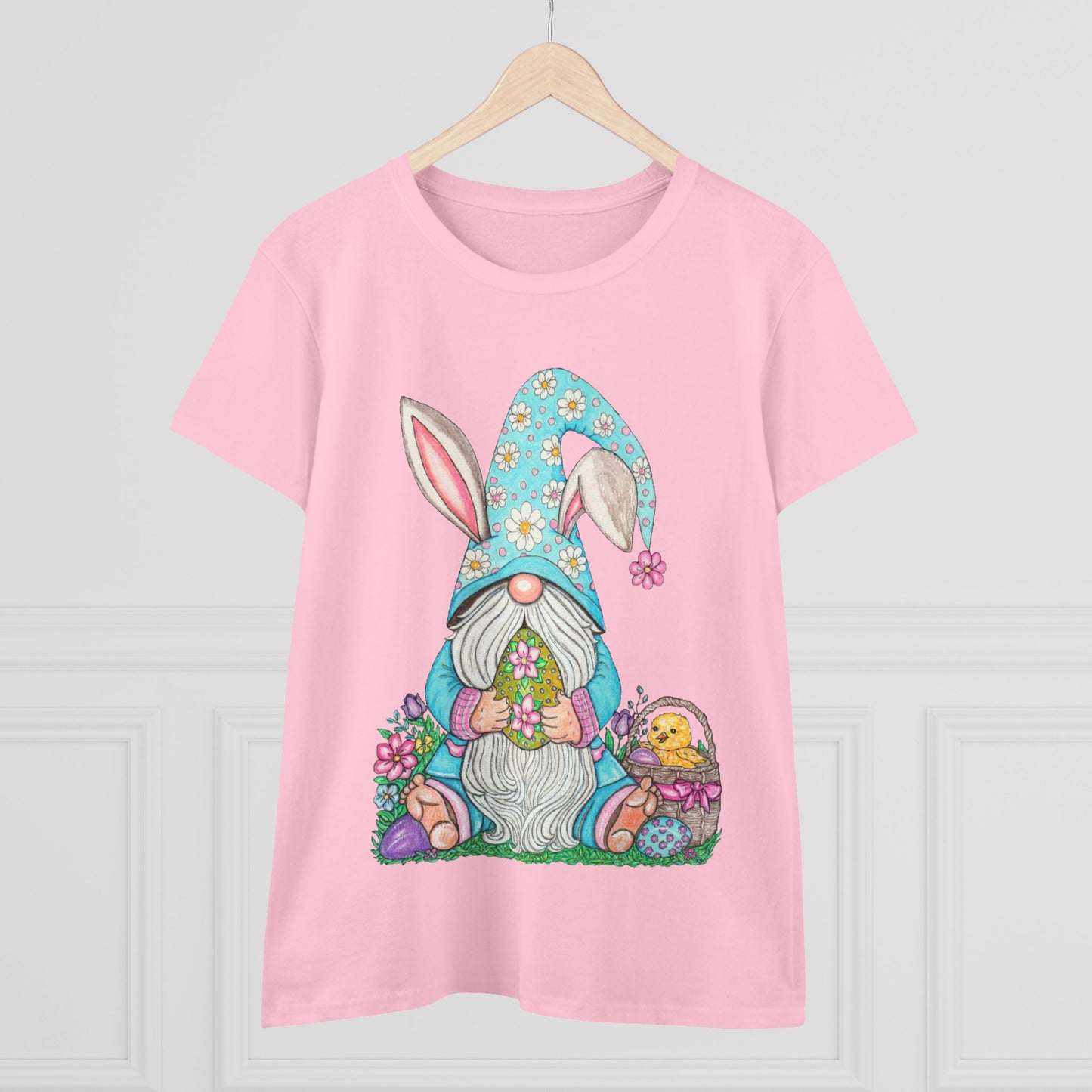 Easter Gnome Women's Midweight Cotton Tee