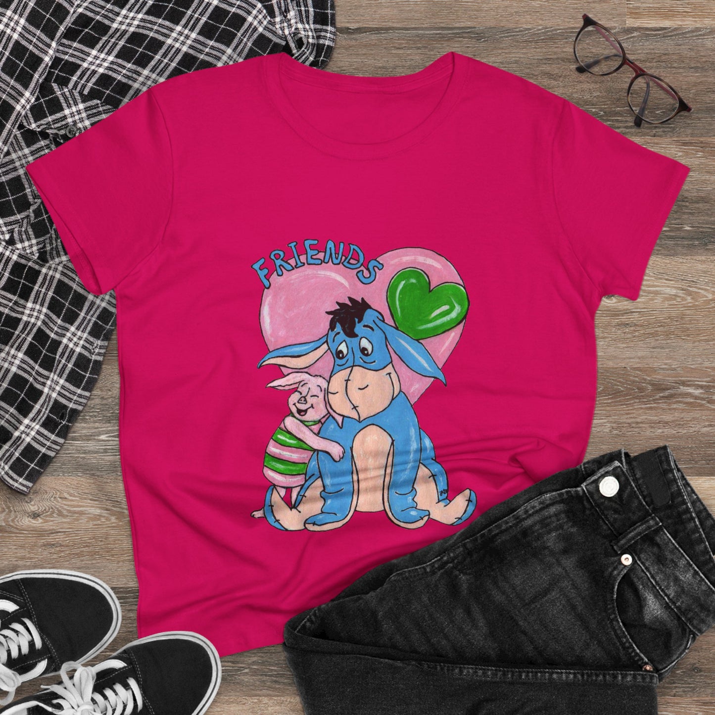 Best Friends Women's Midweight Cotton Tee