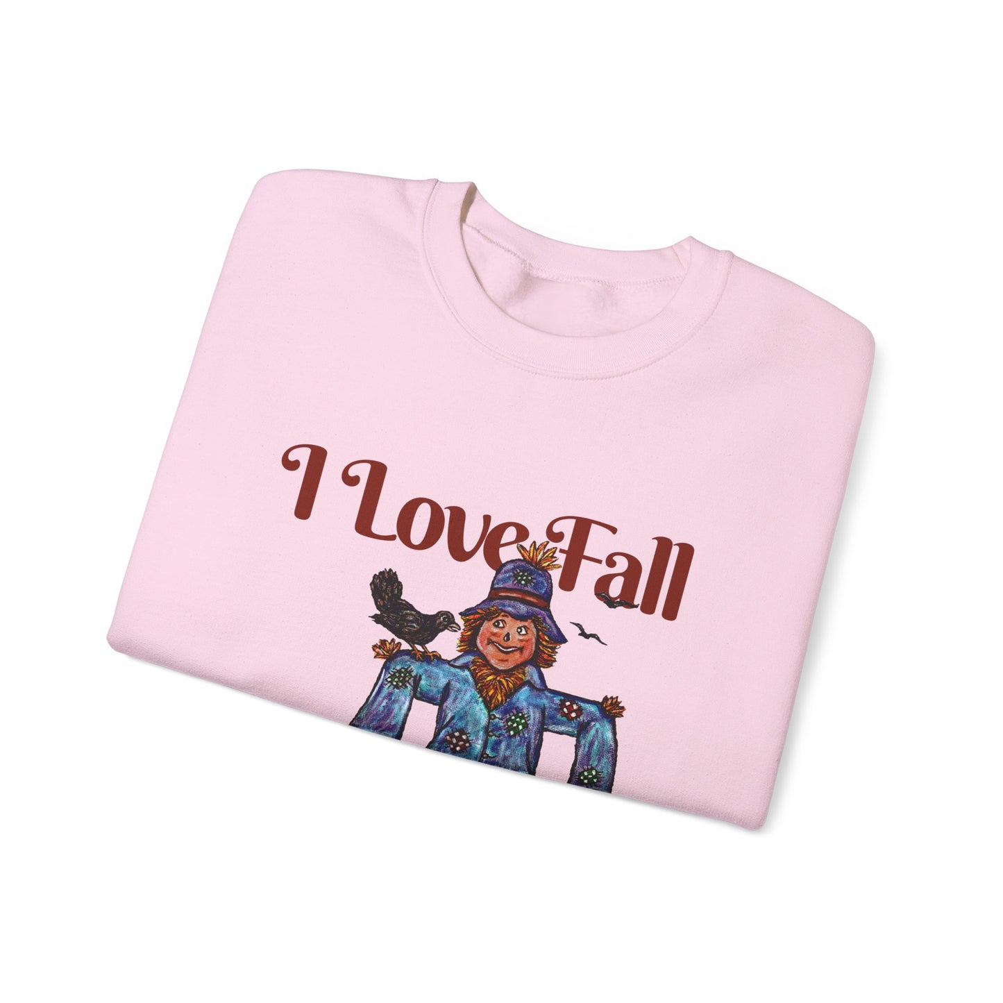 I Love Fall Most of All Unisex Heavy Blend™ Crewneck Sweatshirt