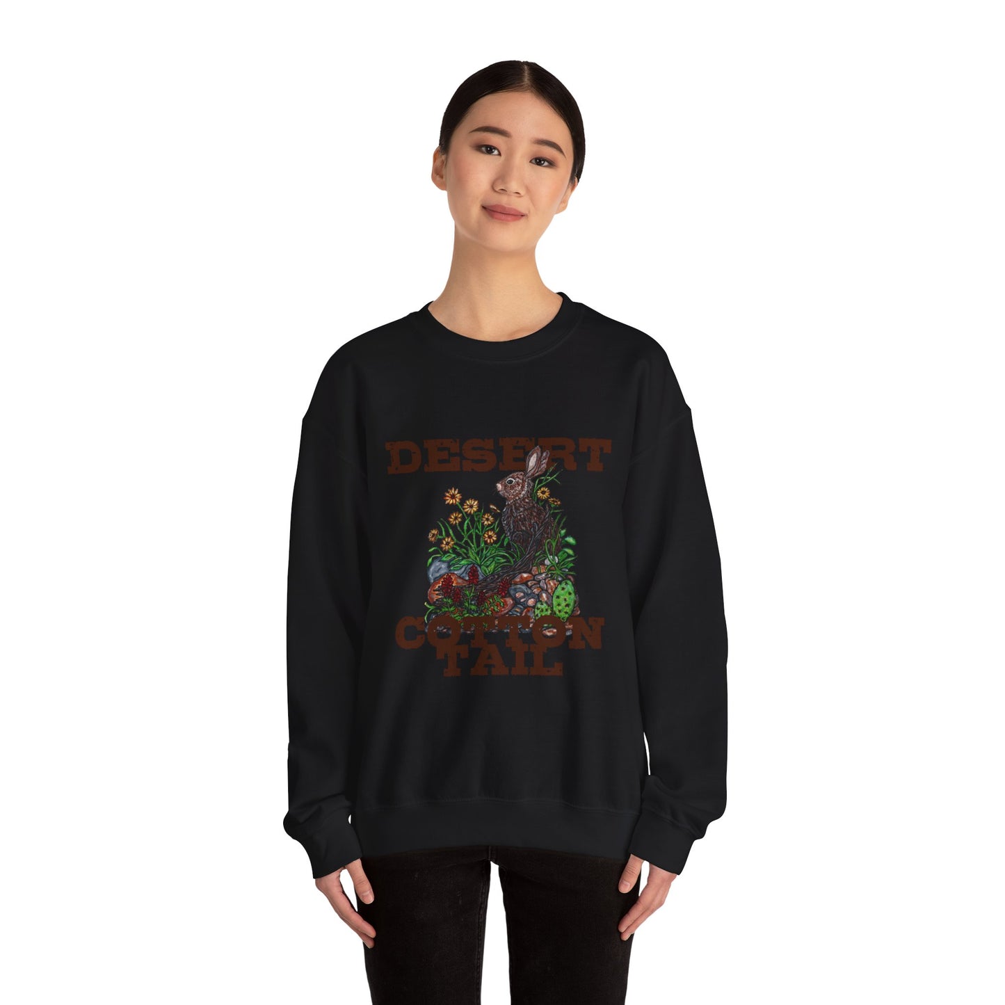 Desert Cotton Tail Unisex Heavy Blend™ Crewneck Sweatshirt