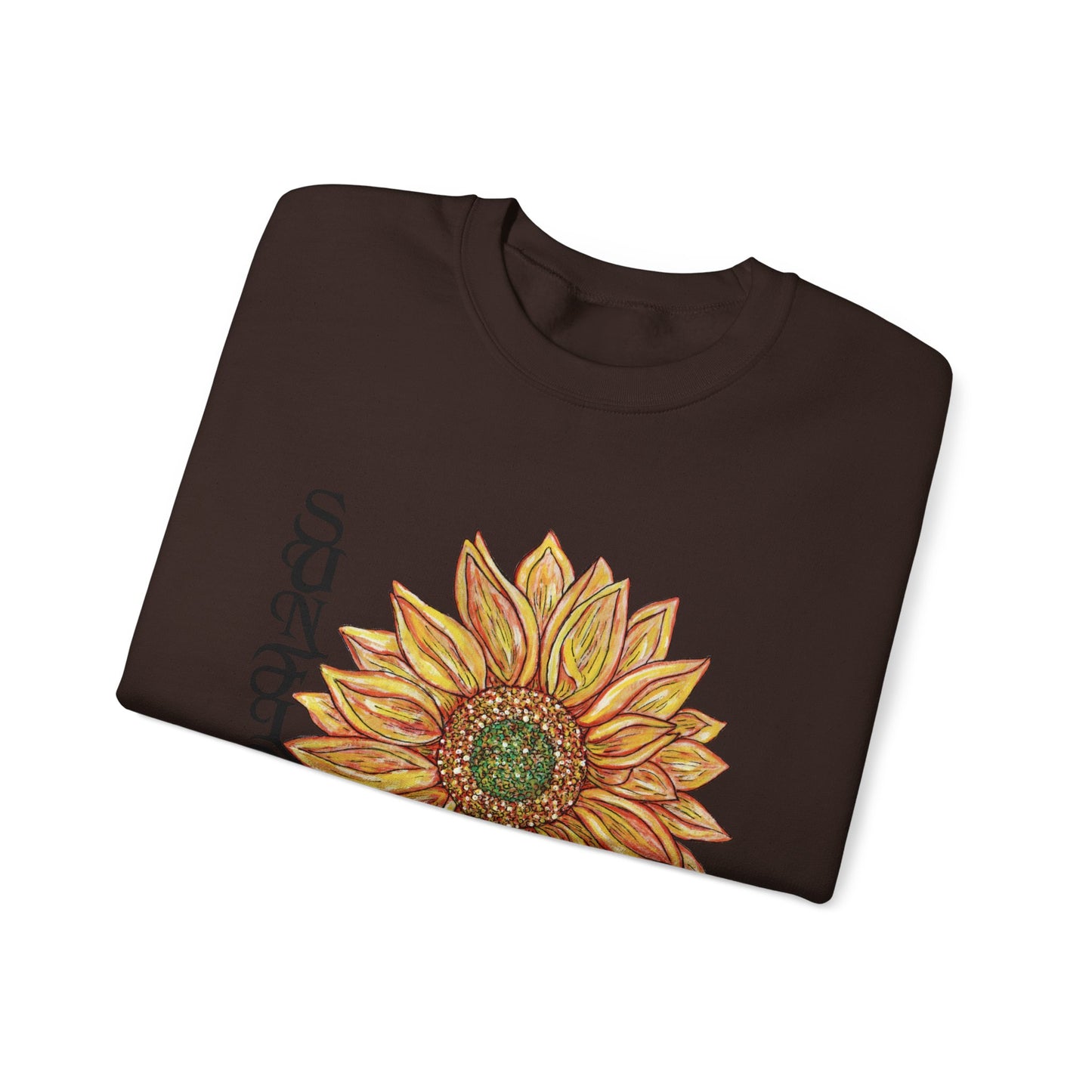 Sunflower and Happiness Unisex Heavy Blend™ Crewneck Sweatshirt
