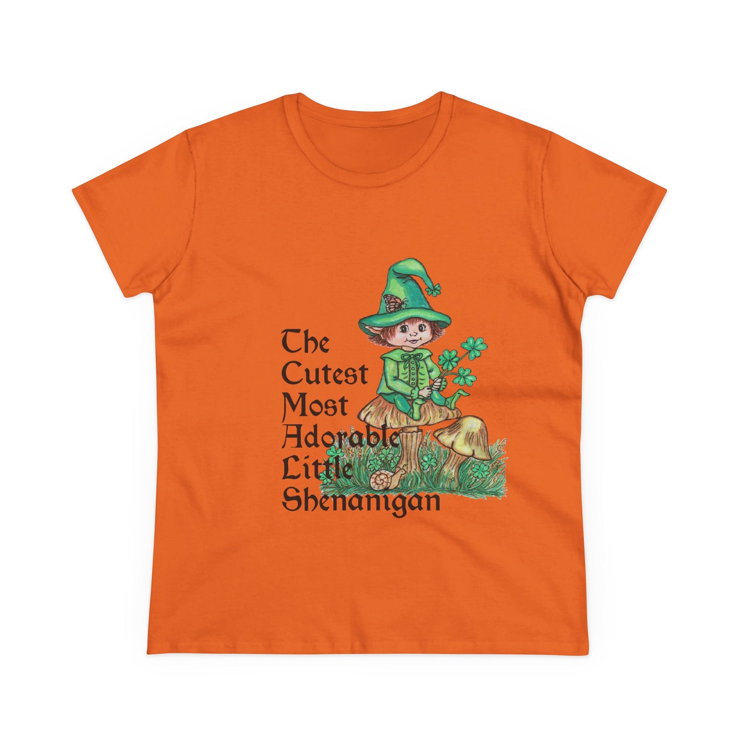 Cutest Leprechaun Women's Midweight Cotton Tee