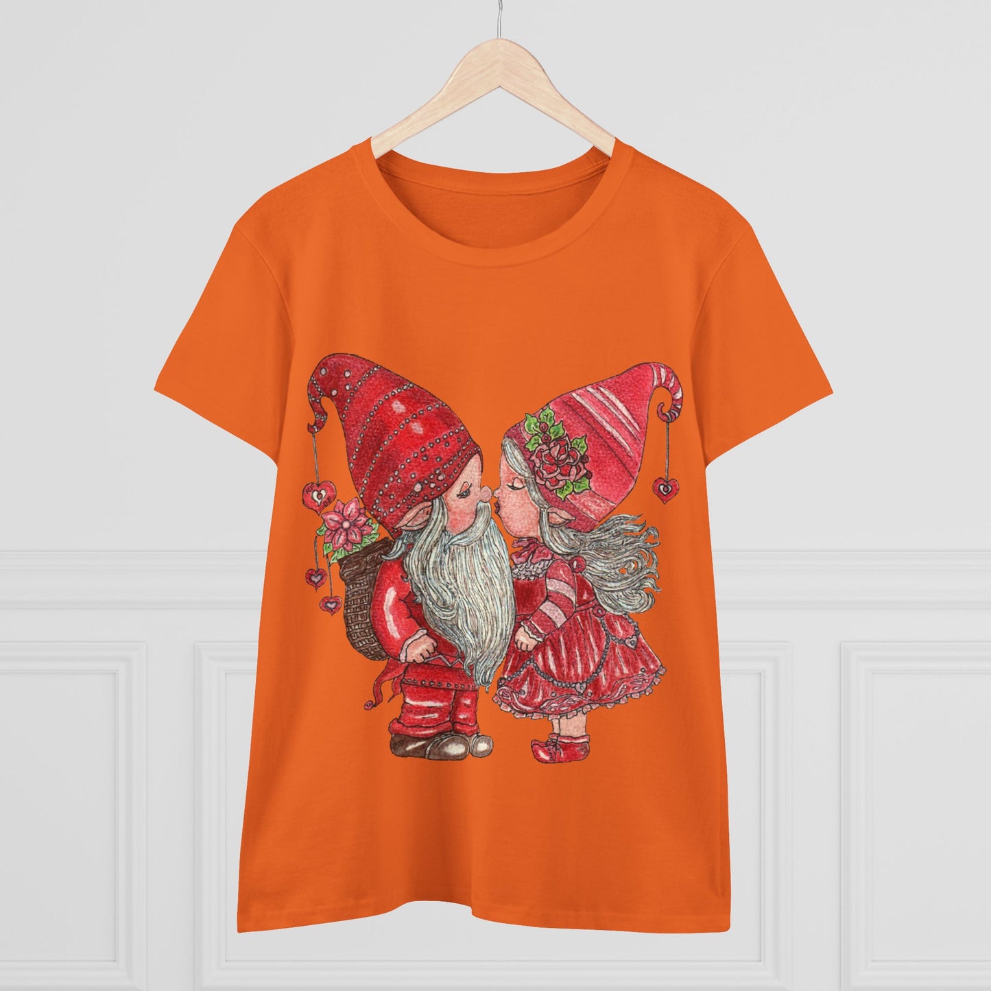 Gnome Lovers Women's Midweight Cotton Tee