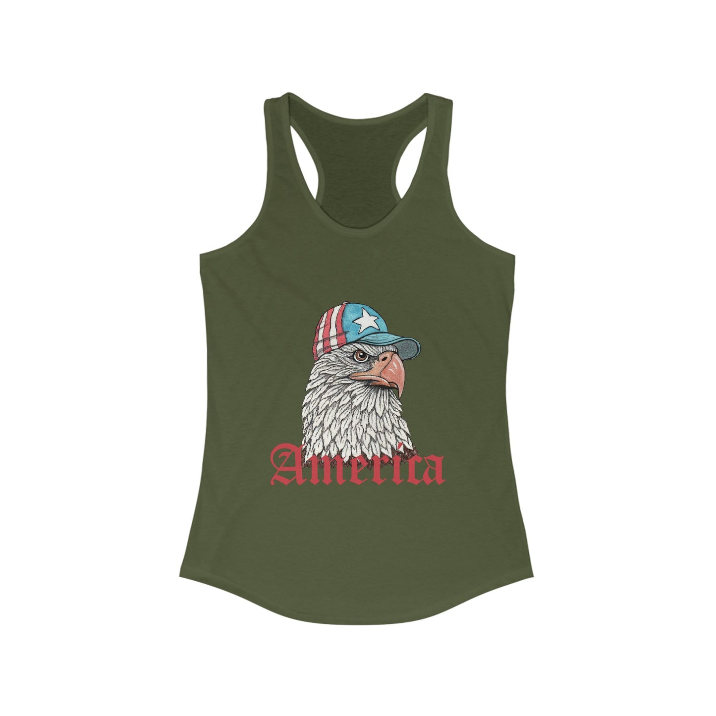 America Women's Ideal Racerback Tank