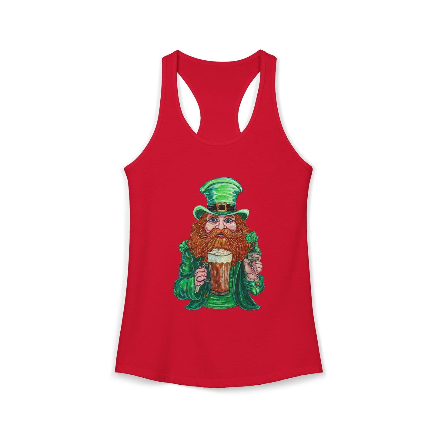 Drunken Leprechaun Women's Ideal Racerback Tank
