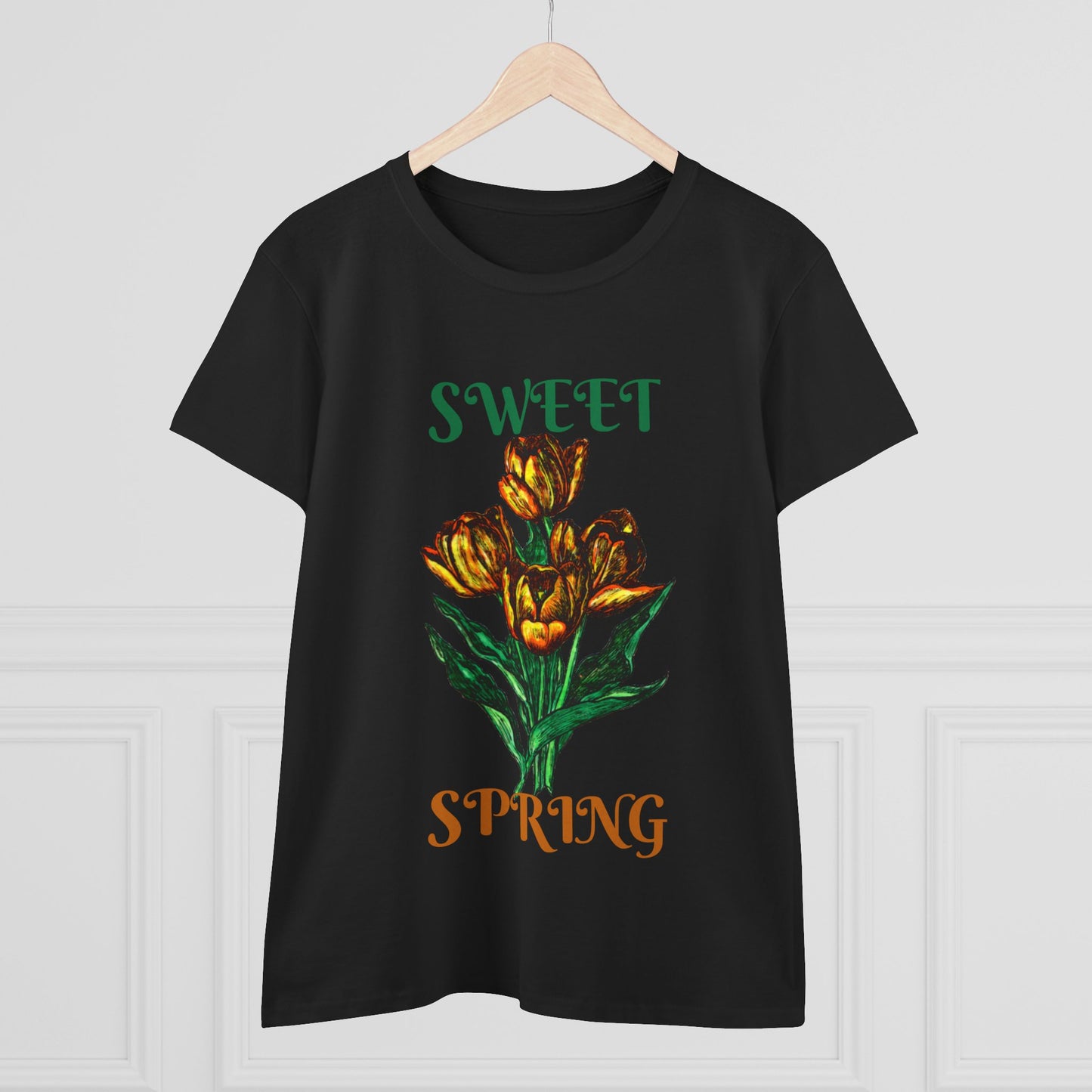 Sweet Spring Women's Midweight Cotton Tee