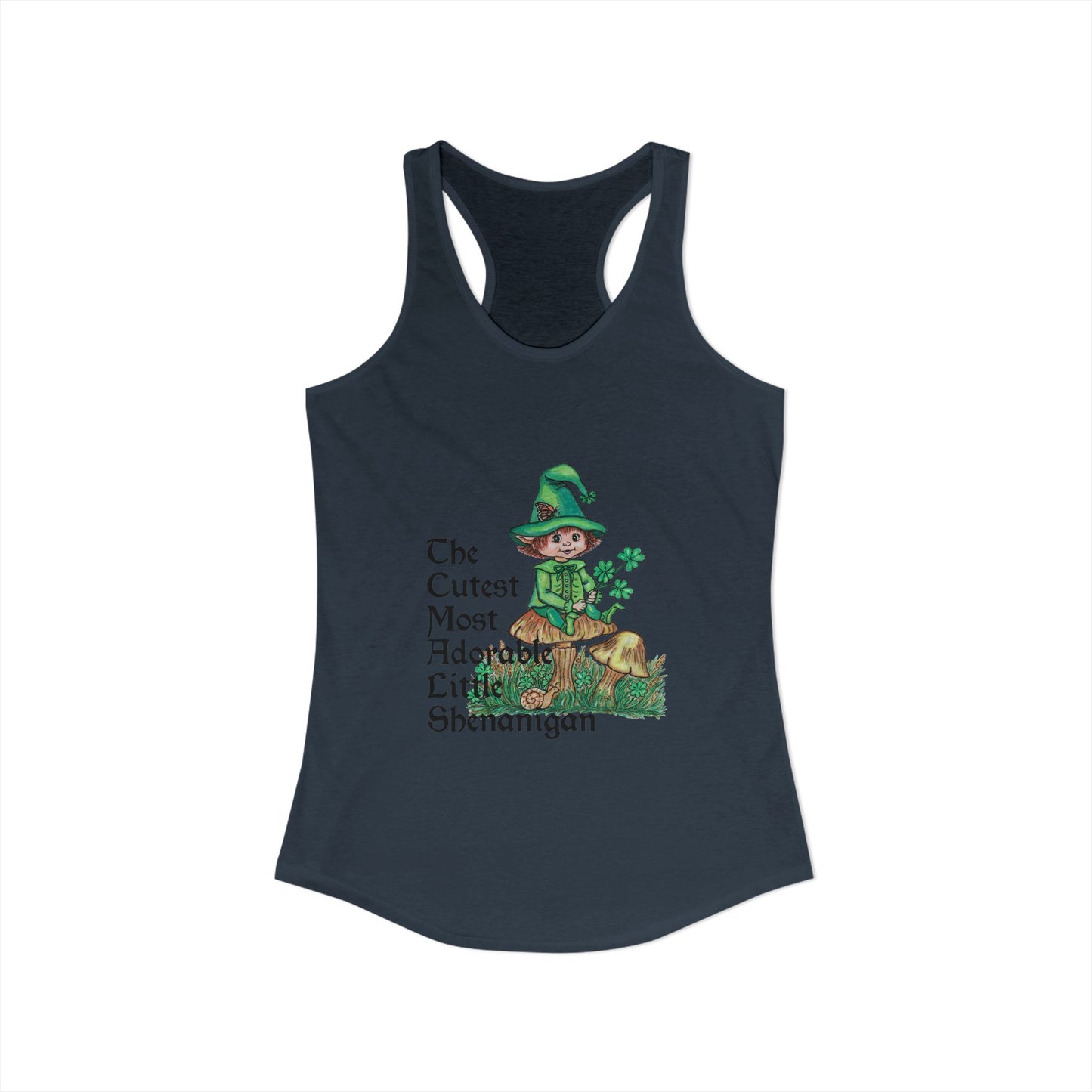 Cutest Leprechaun Women's Ideal Racerback Tank
