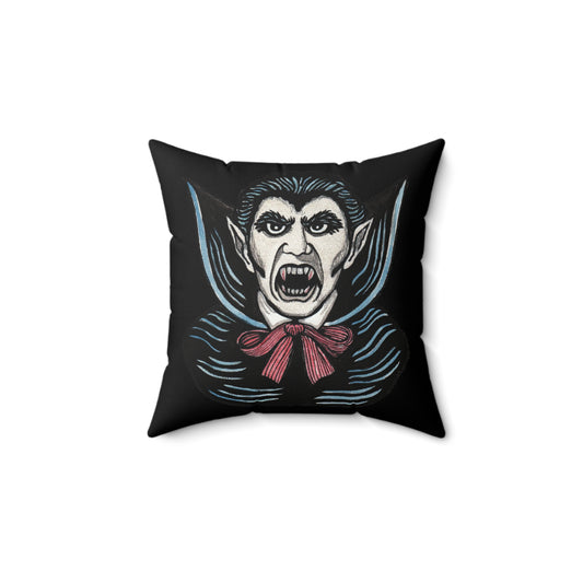 Dracula Spun Polyester Square Pillow