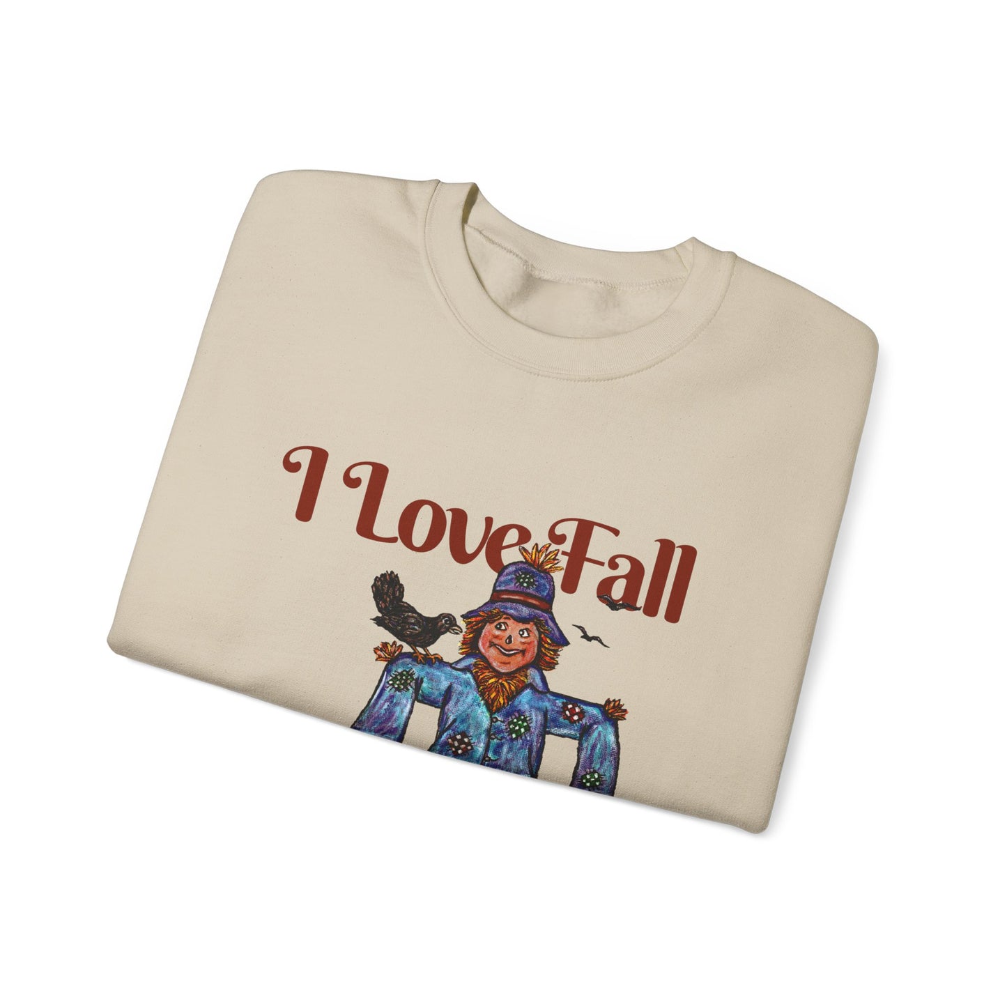 I Love Fall Most of All Unisex Heavy Blend™ Crewneck Sweatshirt