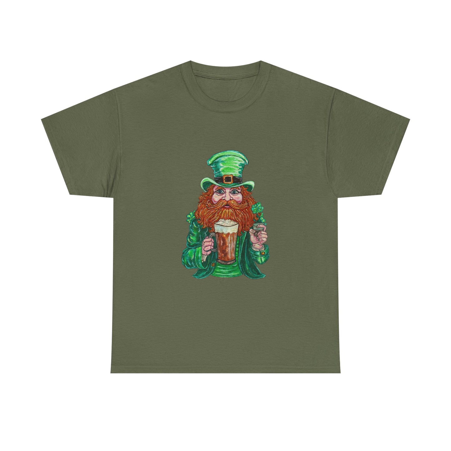 Drunken Leprechaun Unisex Heavy Cotton Tee