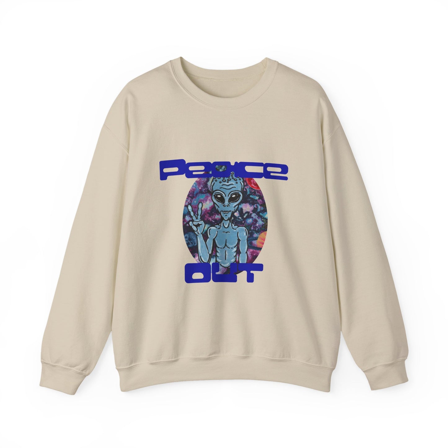 Peace Out Unisex Heavy Blend™ Crewneck Sweatshirt