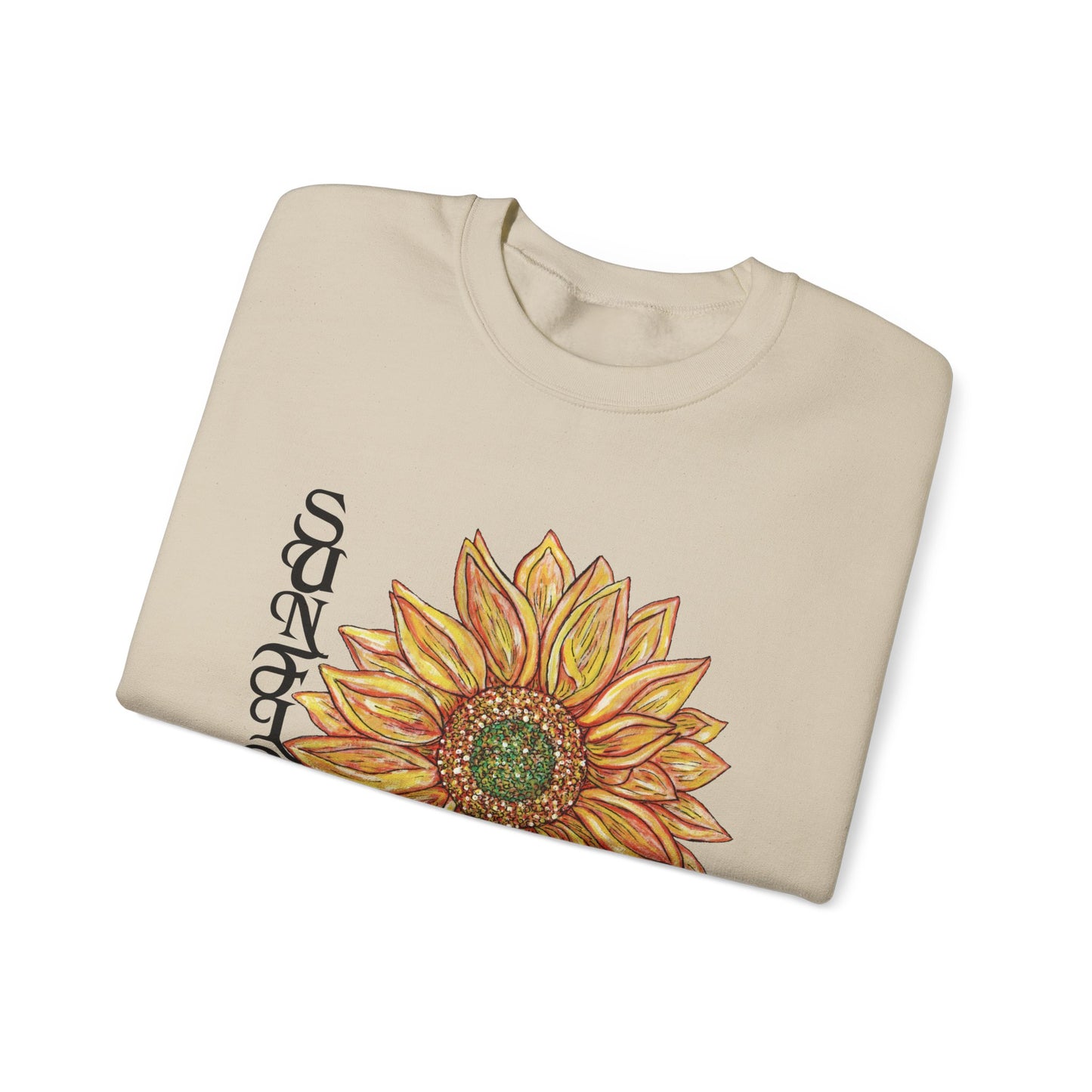 Sunflower and Happiness Unisex Heavy Blend™ Crewneck Sweatshirt