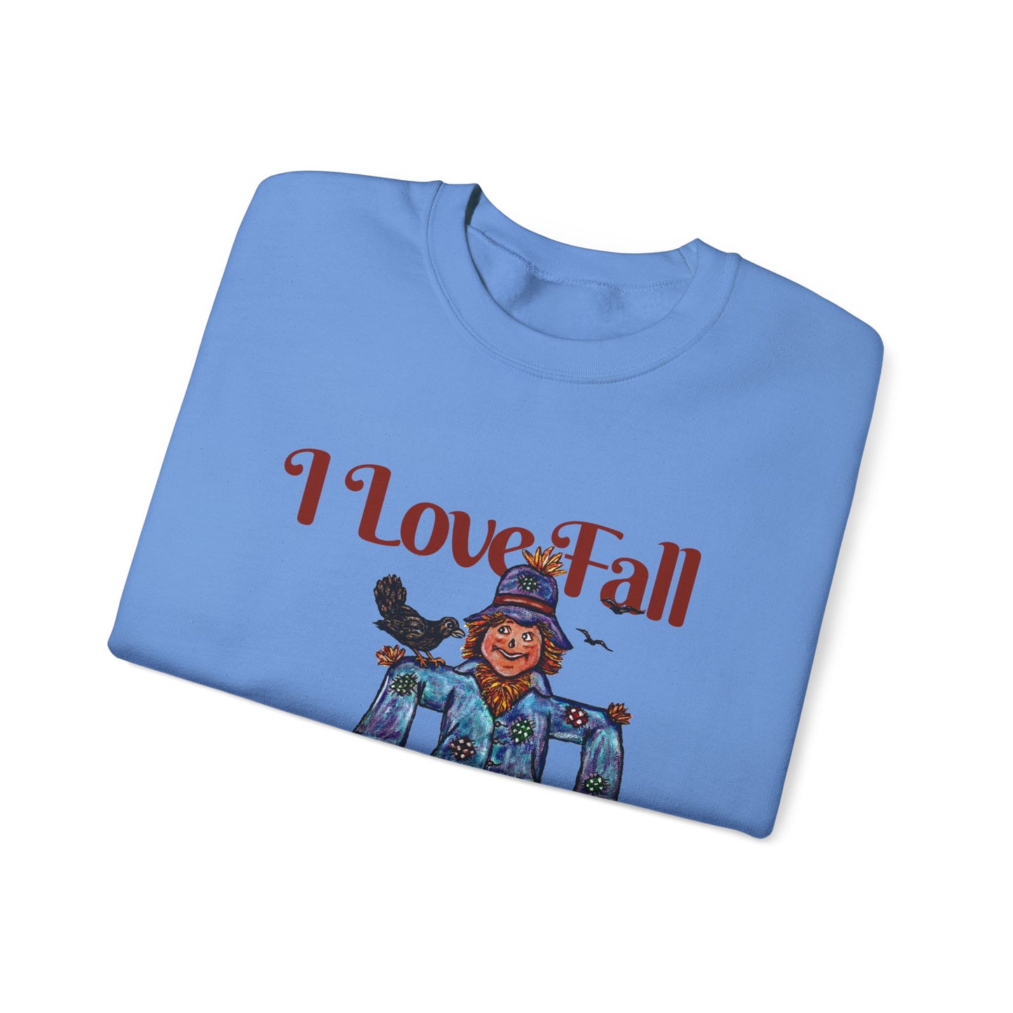 I Love Fall Most of All Unisex Heavy Blend™ Crewneck Sweatshirt
