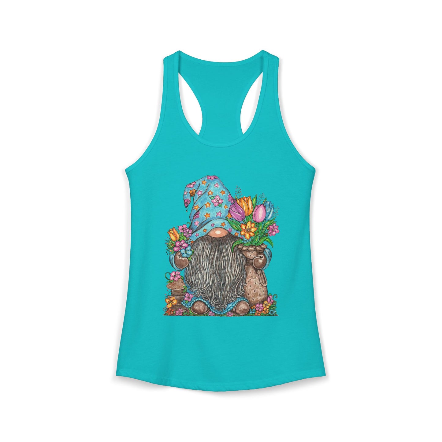 Gardening Gnome Women's Ideal Racerback Tank