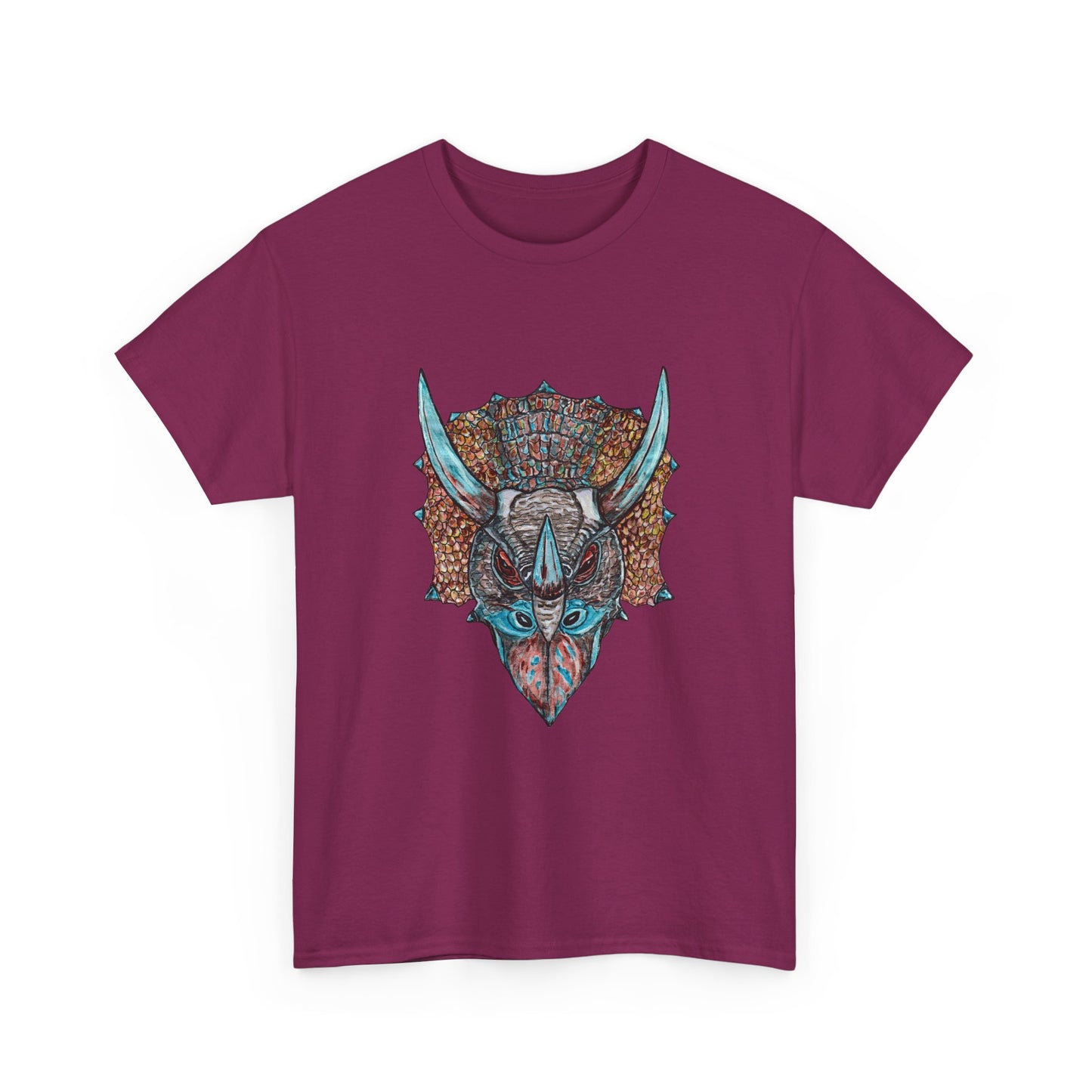 Triceratops Unisex Heavy Cotton Tee