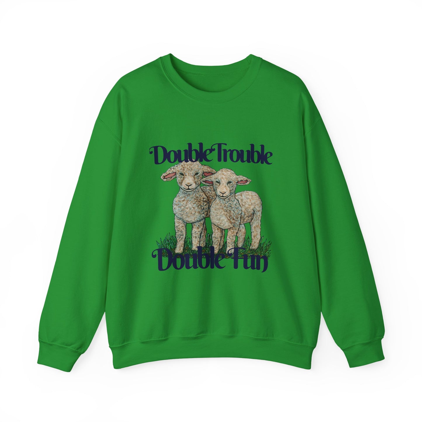 Double Trouble Double Fun Unisex Heavy Blend™ Crewneck Sweatshirt