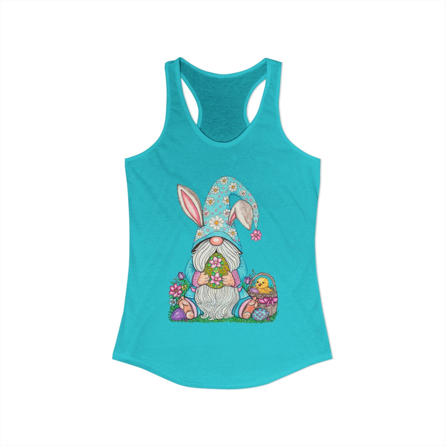 Easter Gnome Women's Ideal Racerback Tank