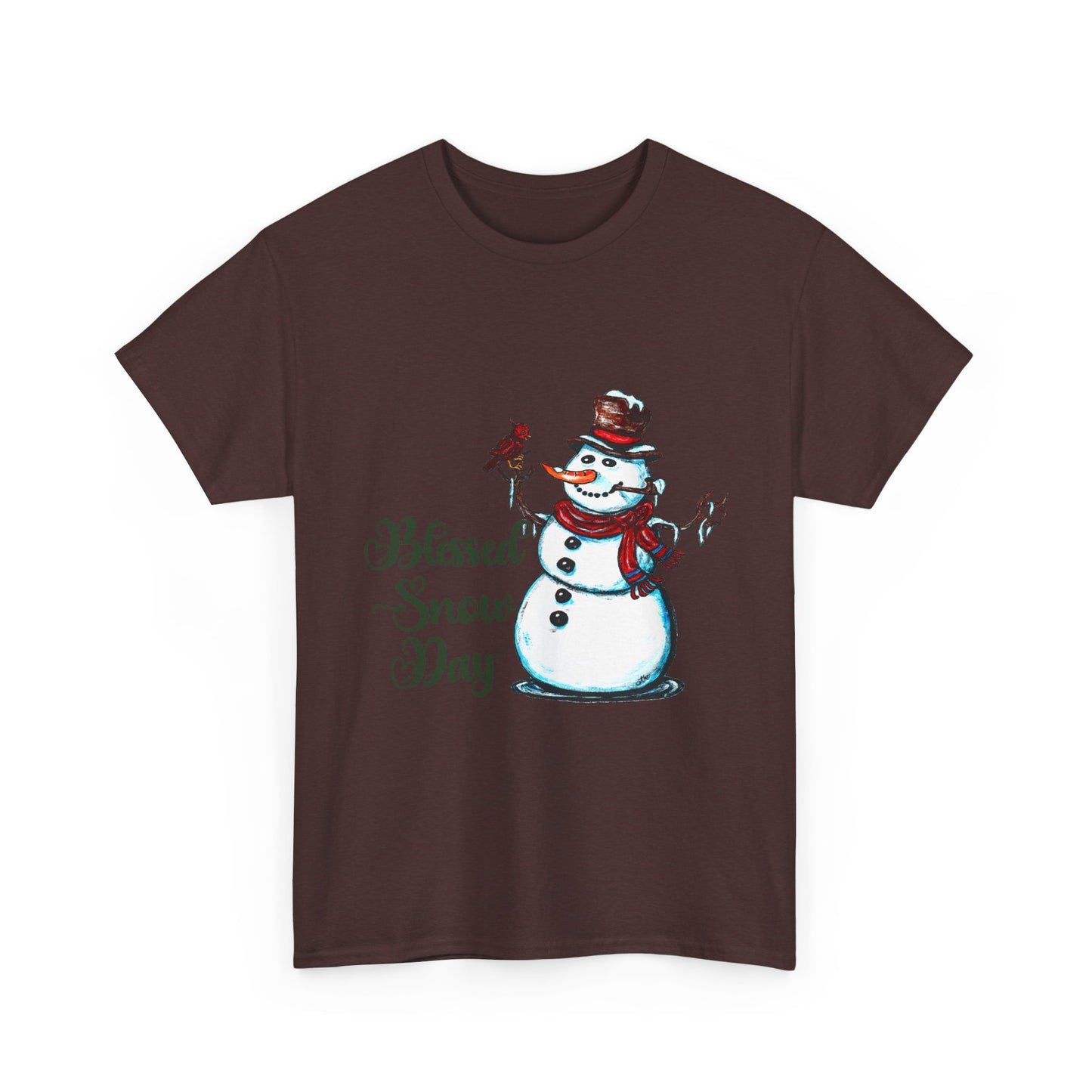 Blessed Snow Day Unisex Heavy Cotton Tee