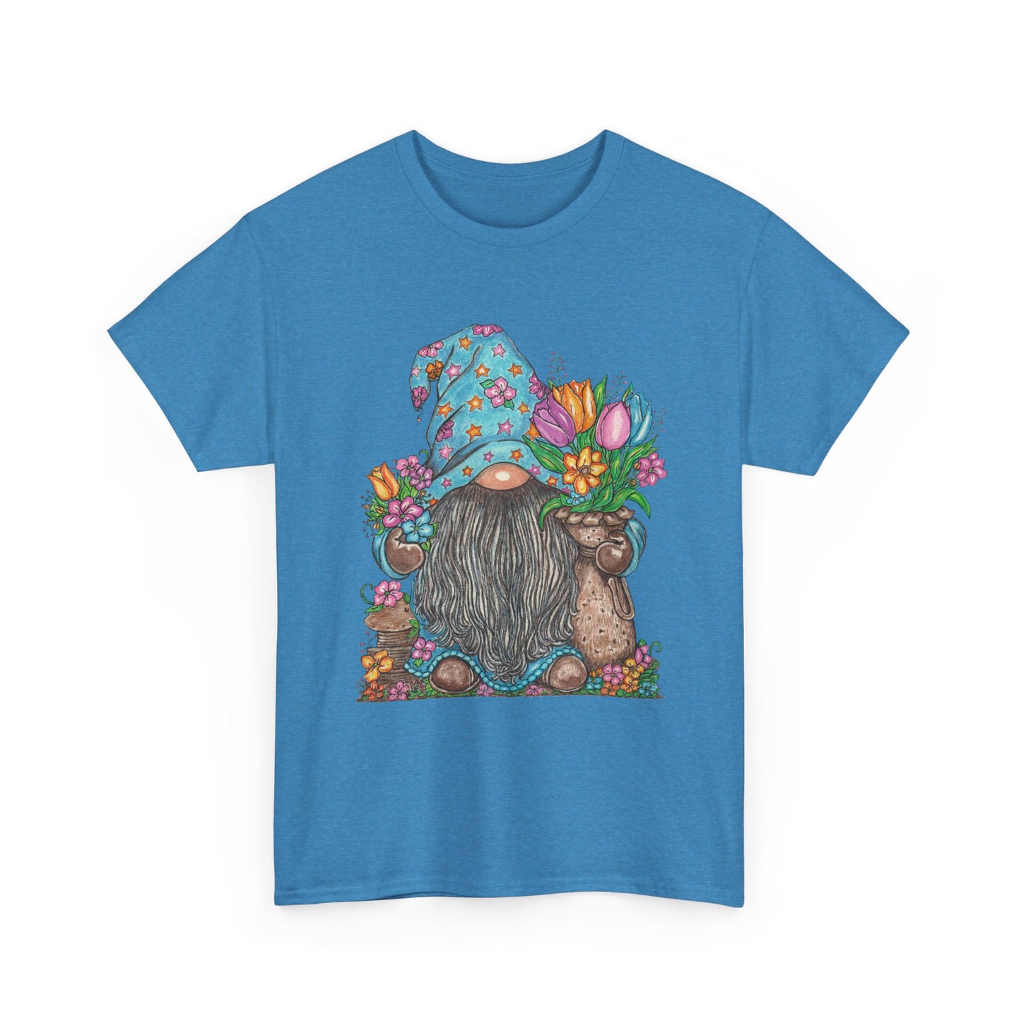 Gardening Gnome Unisex Heavy Cotton Tee