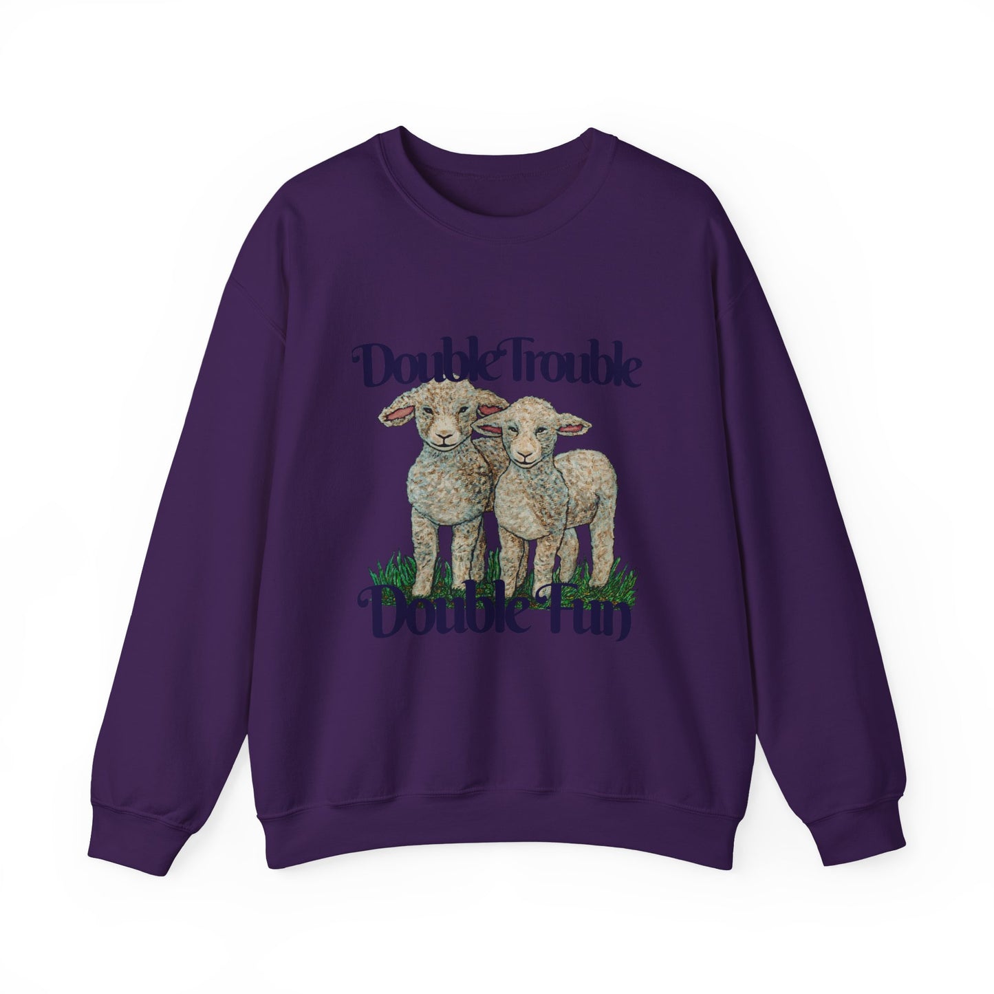 Double Trouble Double Fun Unisex Heavy Blend™ Crewneck Sweatshirt