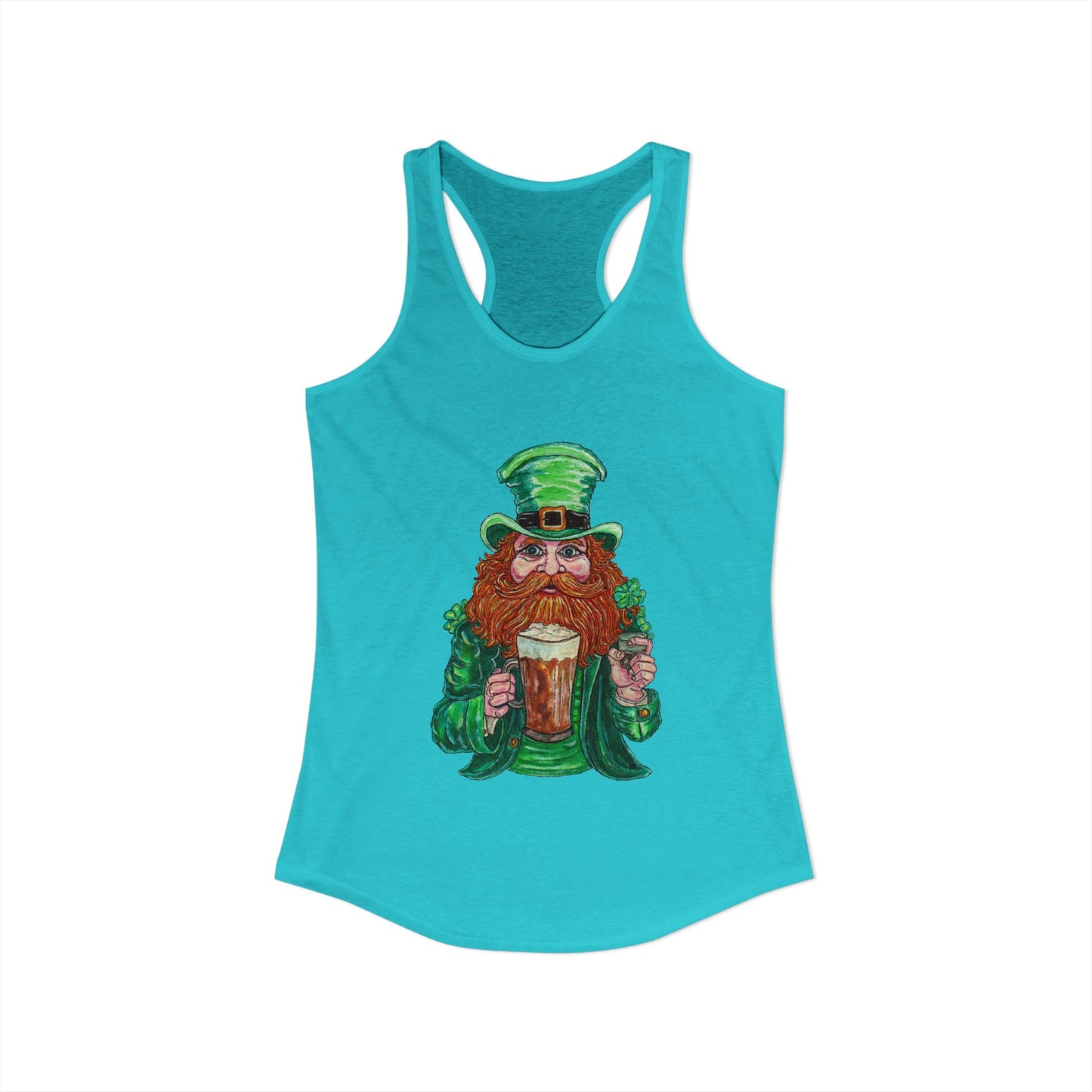 Drunken Leprechaun Women's Ideal Racerback Tank