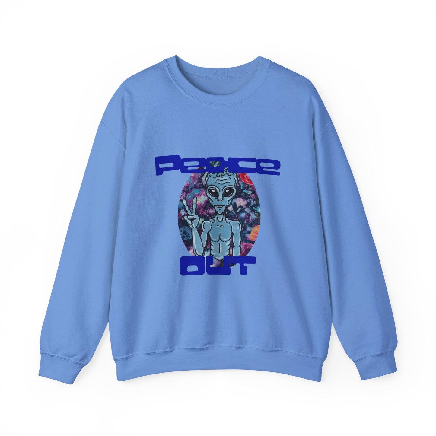 Peace Out Unisex Heavy Blend™ Crewneck Sweatshirt