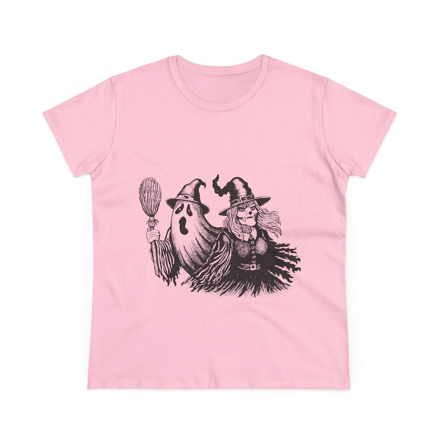 Witch and Ghost Women's Midweight Cotton Tee