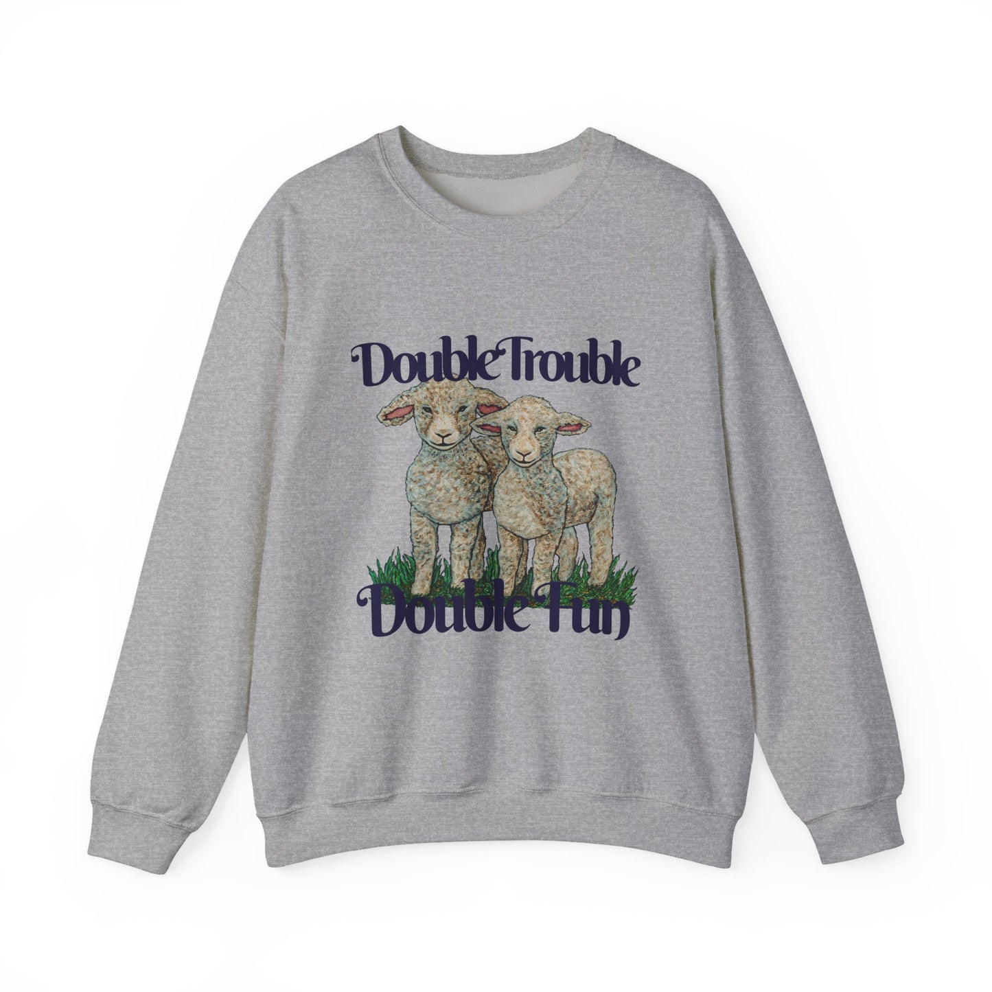 Double Trouble Double Fun Unisex Heavy Blend™ Crewneck Sweatshirt