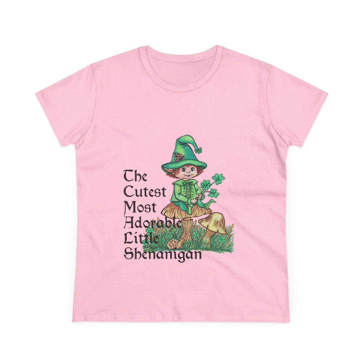 Cutest Leprechaun Women's Midweight Cotton Tee