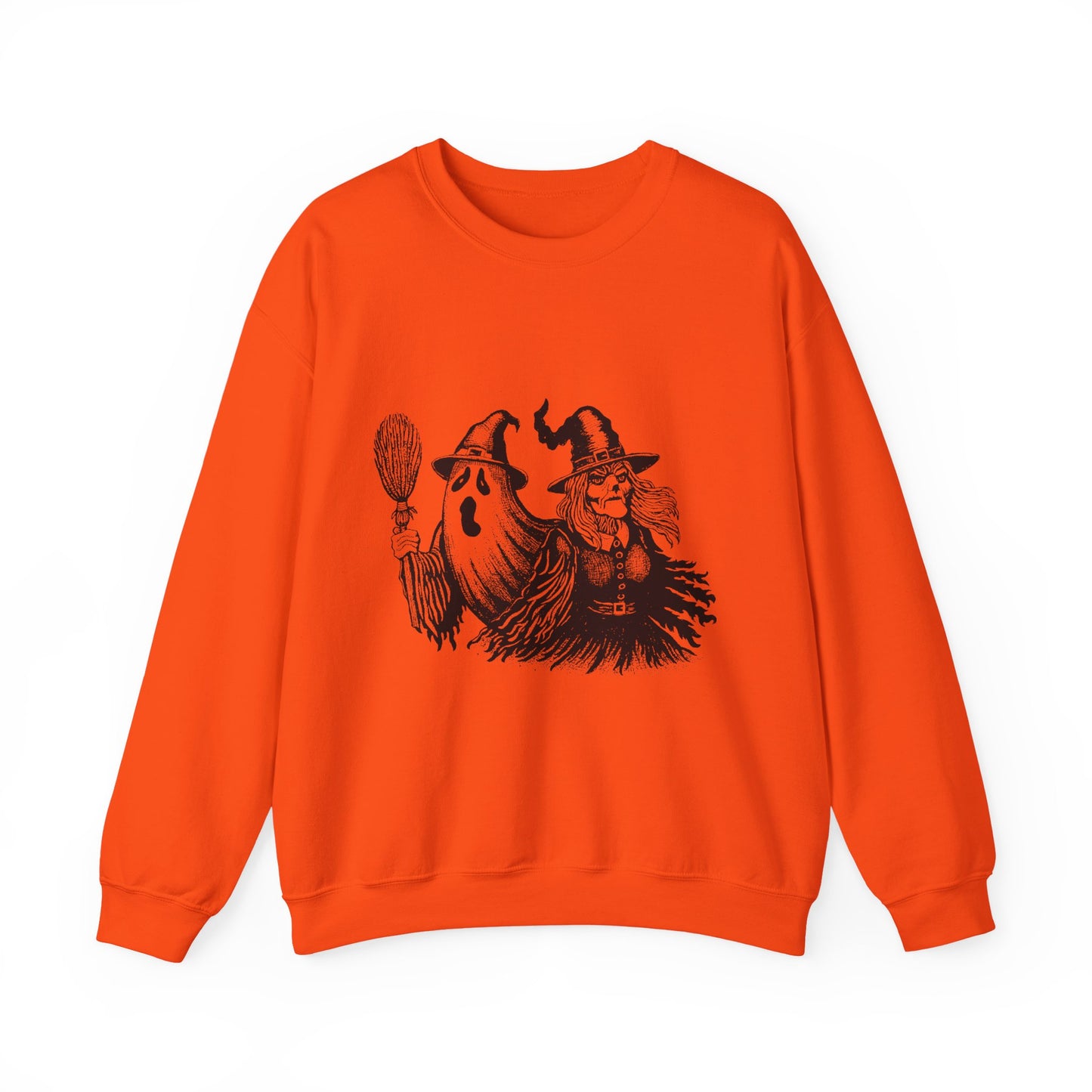 Ghost and Witch Unisex Heavy Blend™ Crewneck Sweatshirt