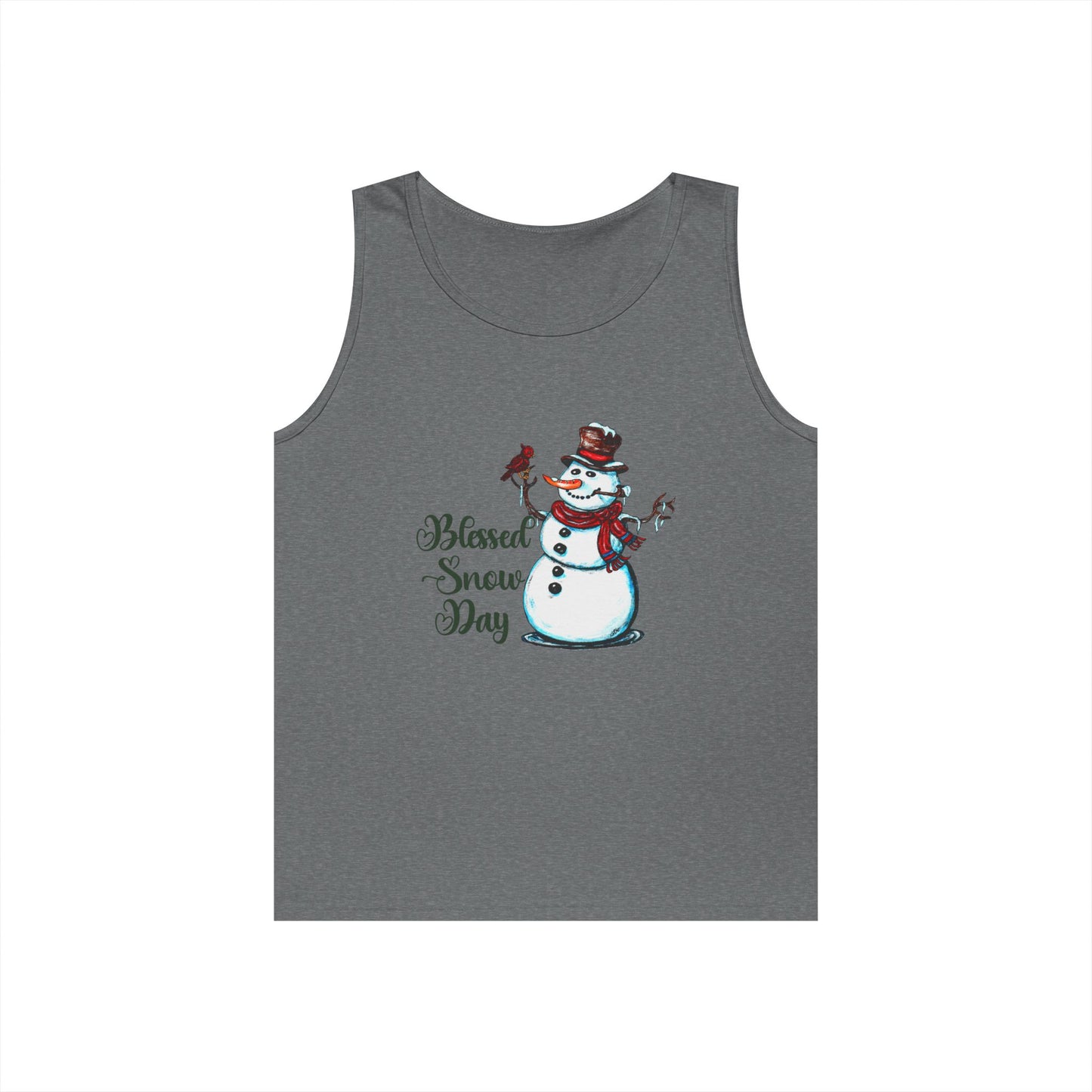 Blessed Snow Day Unisex Heavy Cotton Tank Top