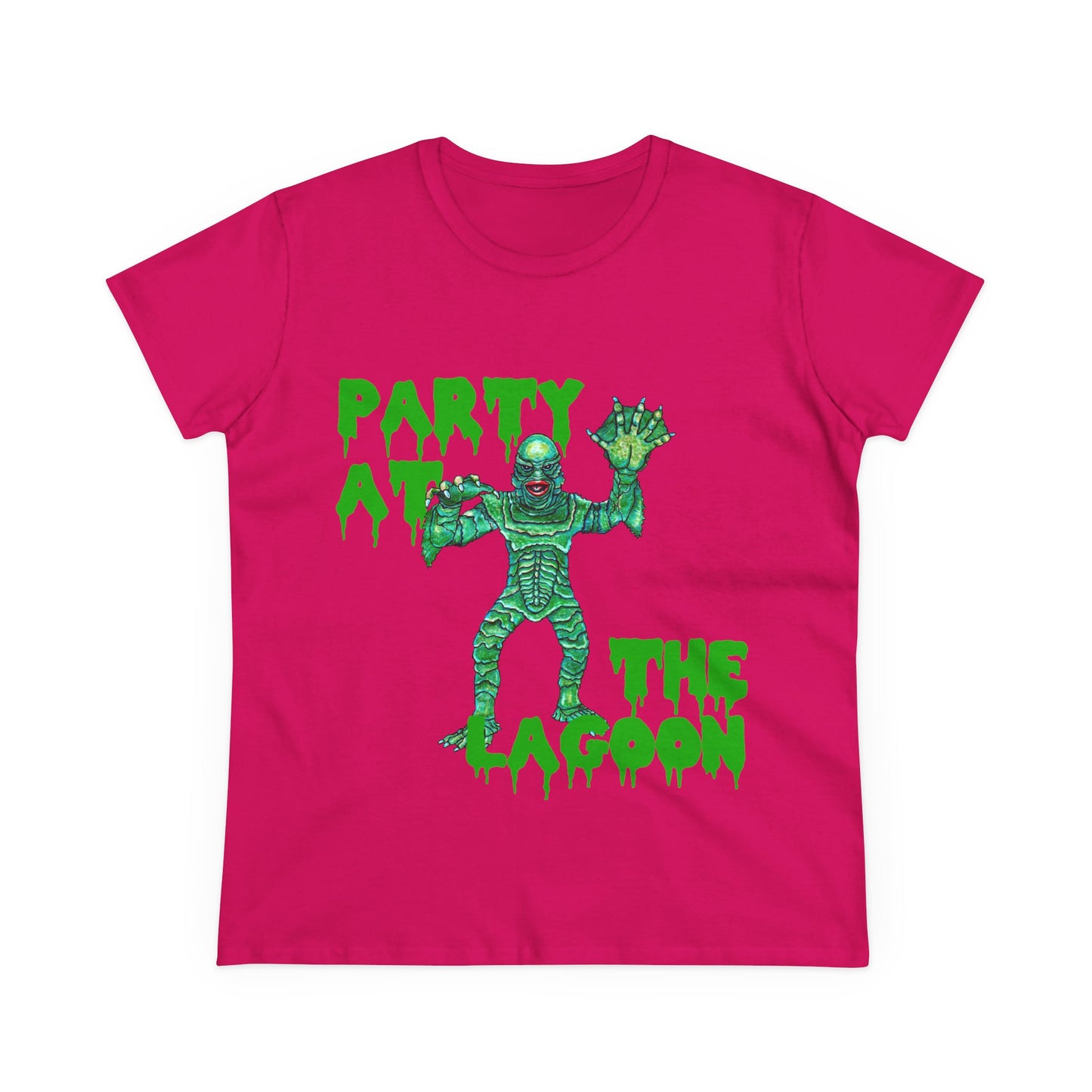 Party at the Lagoon Women's Midweight Cotton Tee