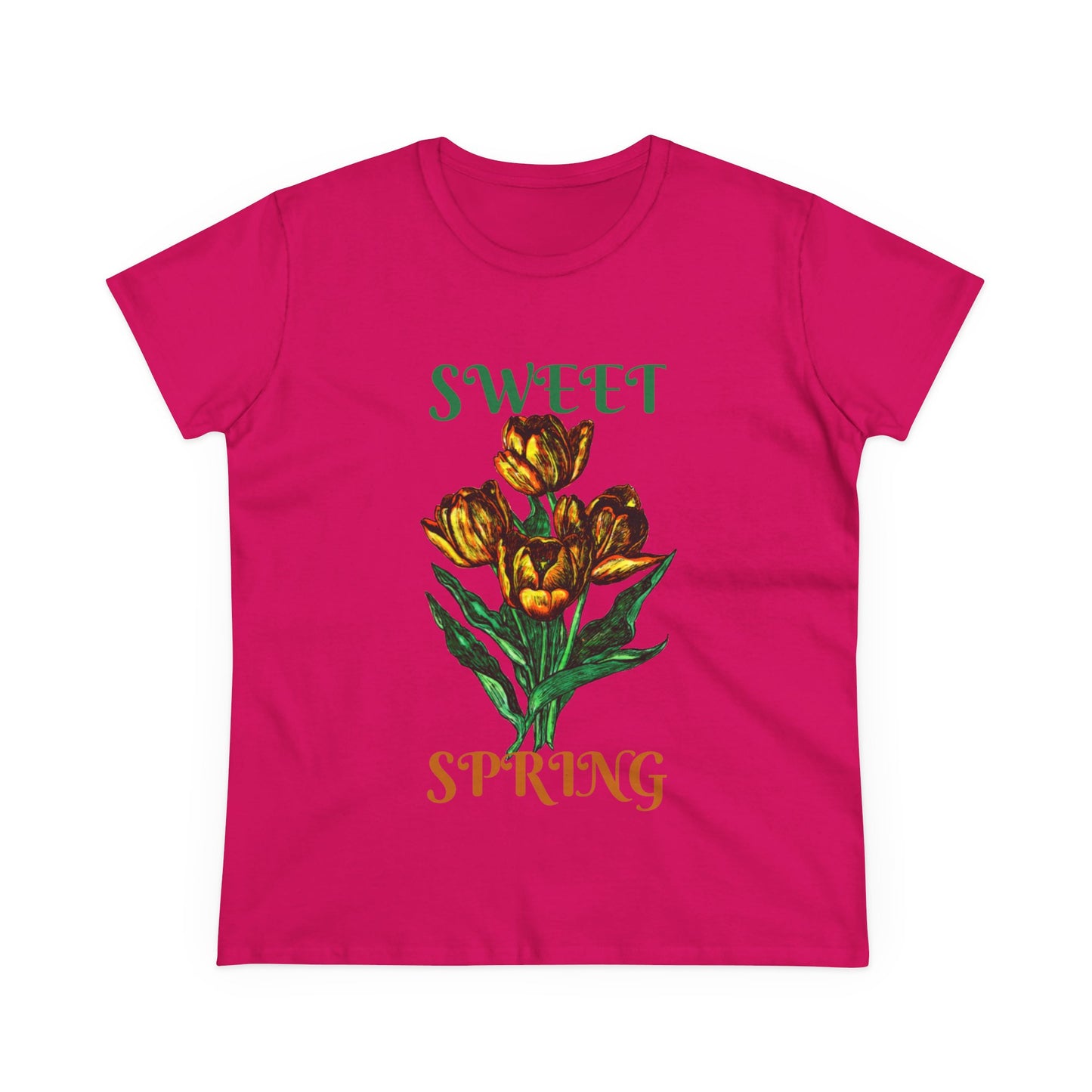 Sweet Spring Women's Midweight Cotton Tee