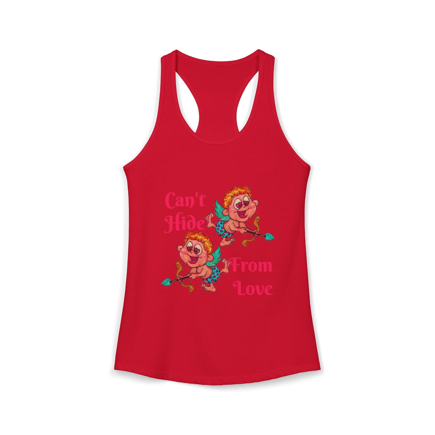 Can't Hide From Love Women's Ideal Racerback Tank